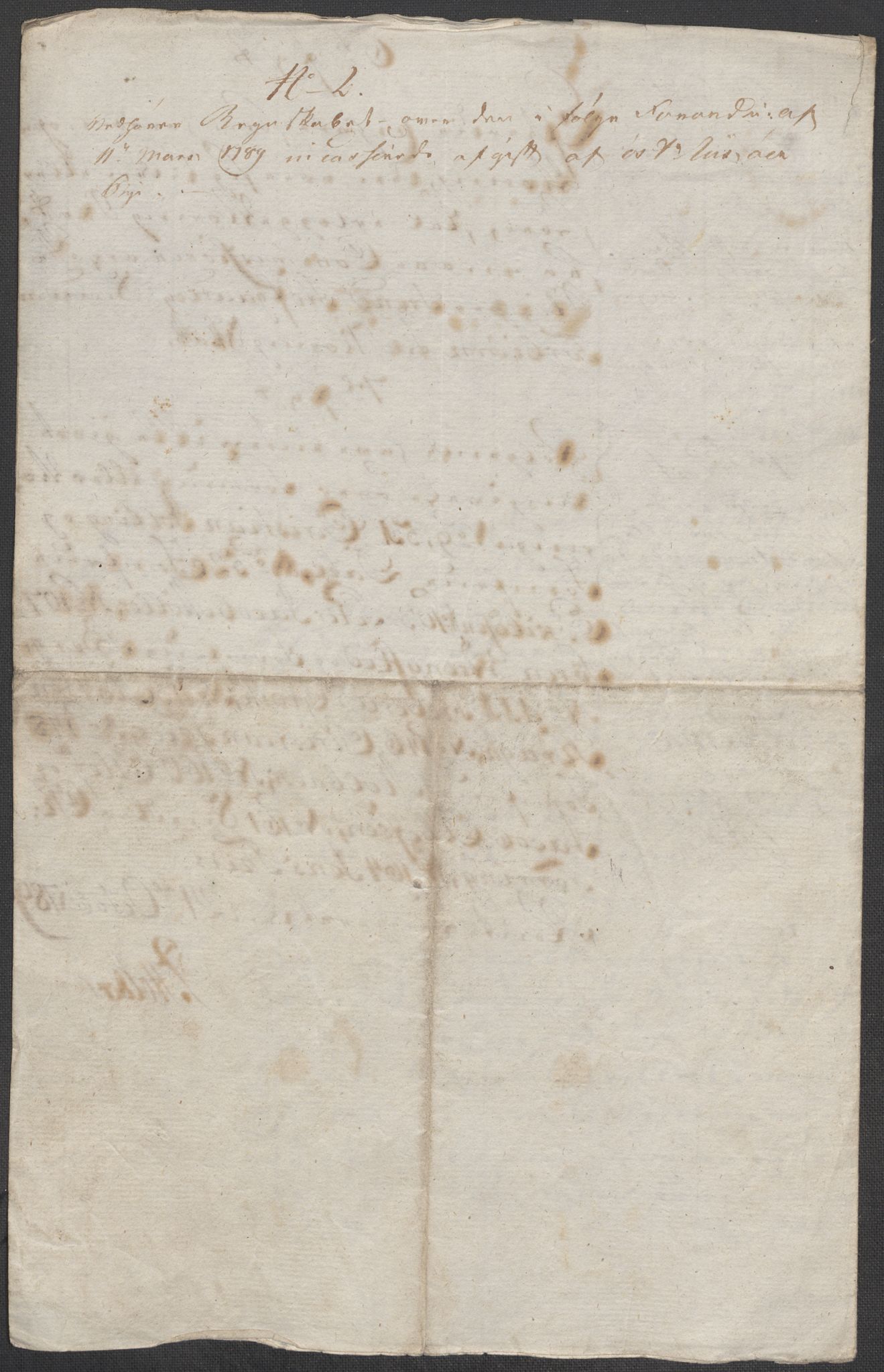 Rentekammeret inntil 1814, Reviderte regnskaper, Mindre regnskaper, RA/EA-4068/Rf/Rfe/L0038: (Øster) Risør, Romsdal fogderi, 1789, s. 13