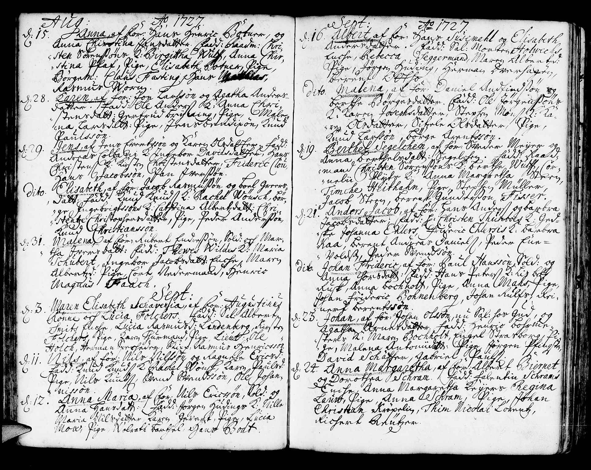 Korskirken sokneprestembete, AV/SAB-A-76101/H/Haa/L0004: Ministerialbok nr. A 4, 1720-1750, s. 74