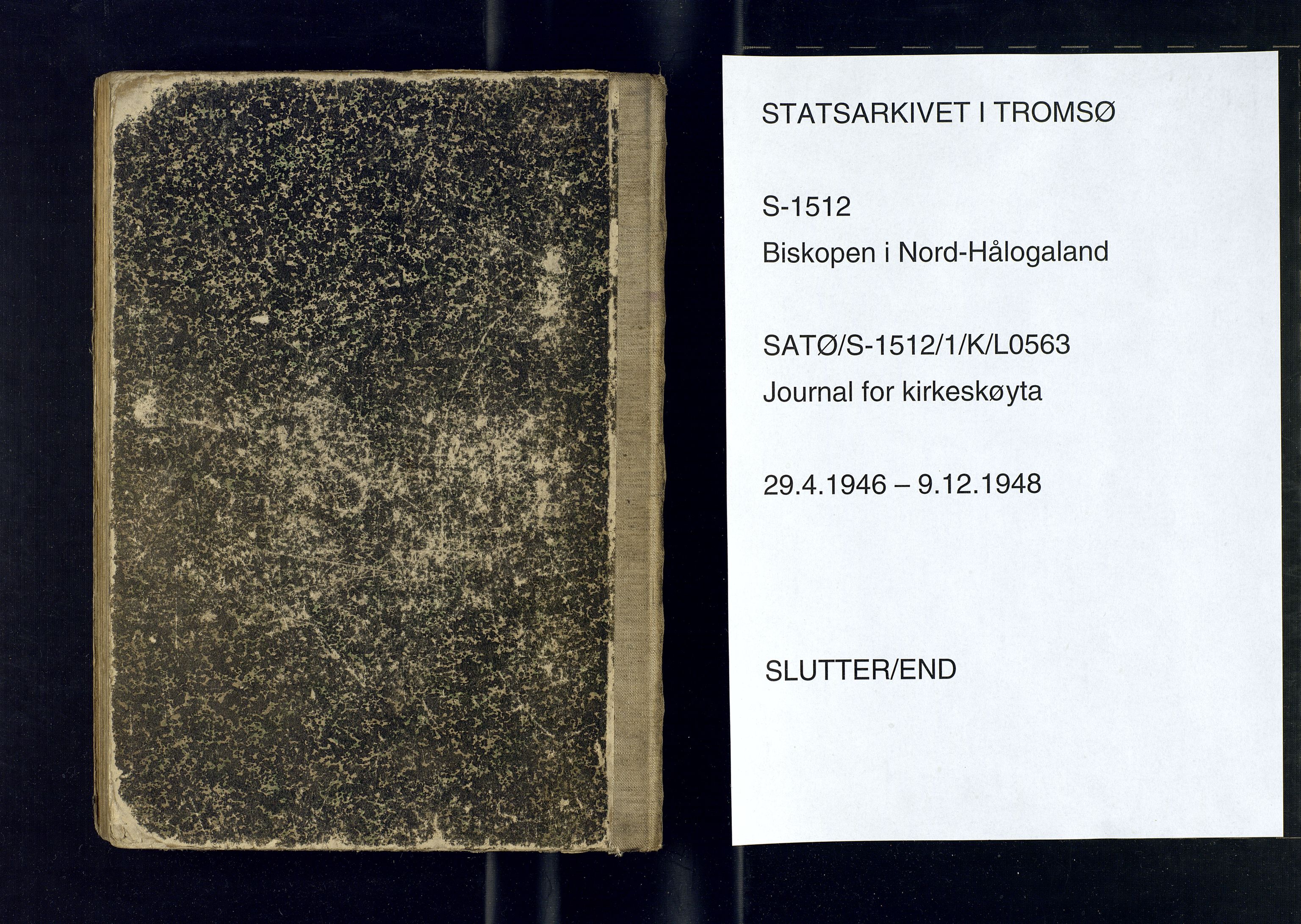 Biskopen i Nord-Hålogaland, AV/SATØ-S-1512/1/K/L0563/0001: Kirkeskøyta, presteskøytene / Dagbok for kirkeskøytepresten, 1946-1948