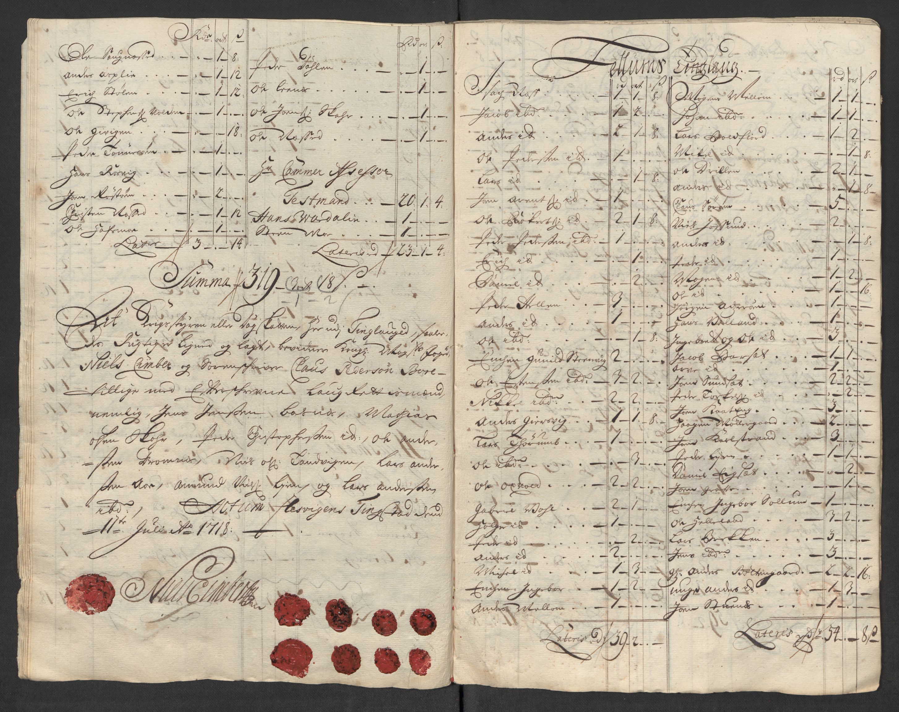 Rentekammeret inntil 1814, Reviderte regnskaper, Fogderegnskap, AV/RA-EA-4092/R57/L3866: Fogderegnskap Fosen, 1718, s. 135