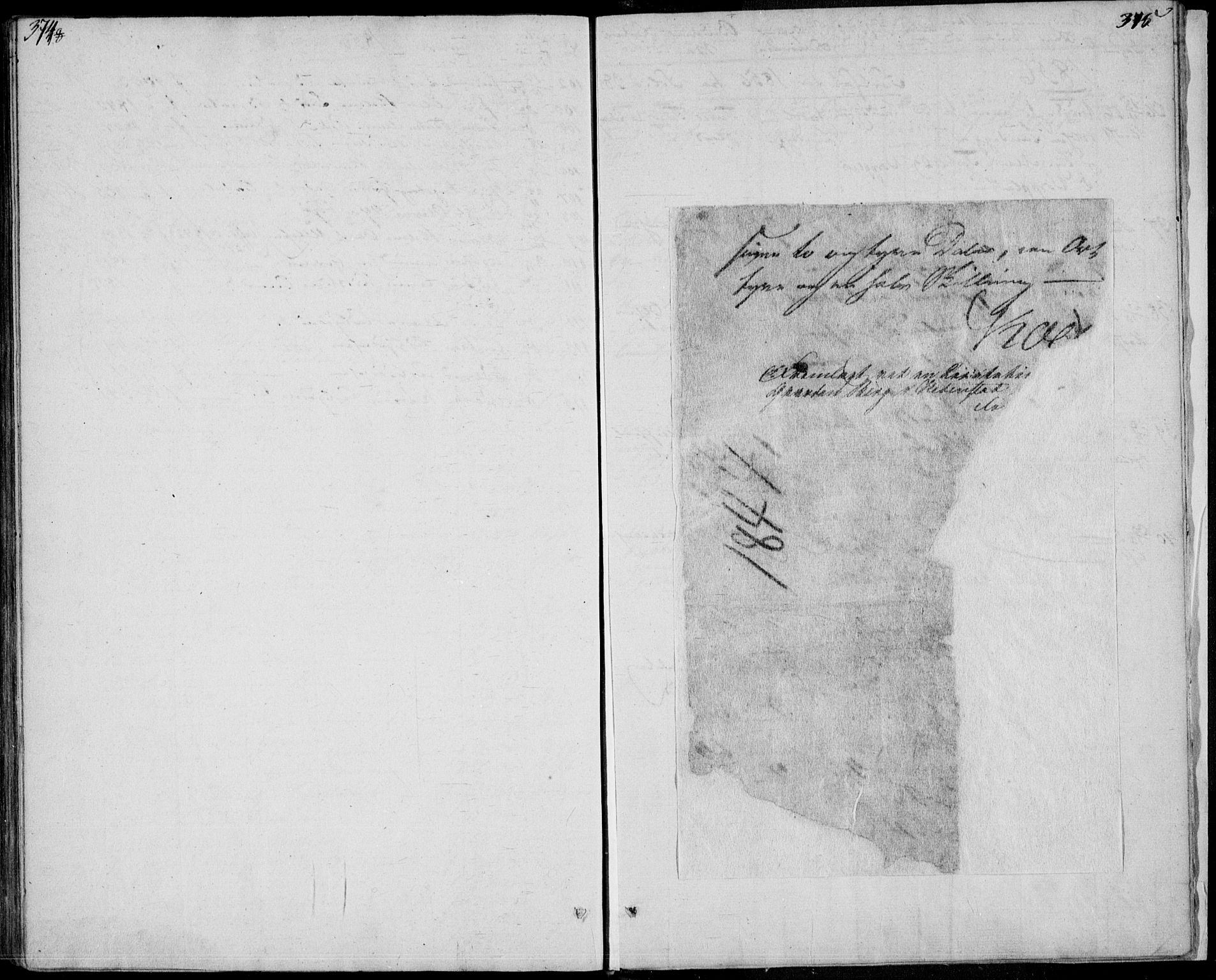 Sandsvær kirkebøker, SAKO/A-244/F/Fa/L0005: Ministerialbok nr. I 5, 1840-1856, s. 374-375