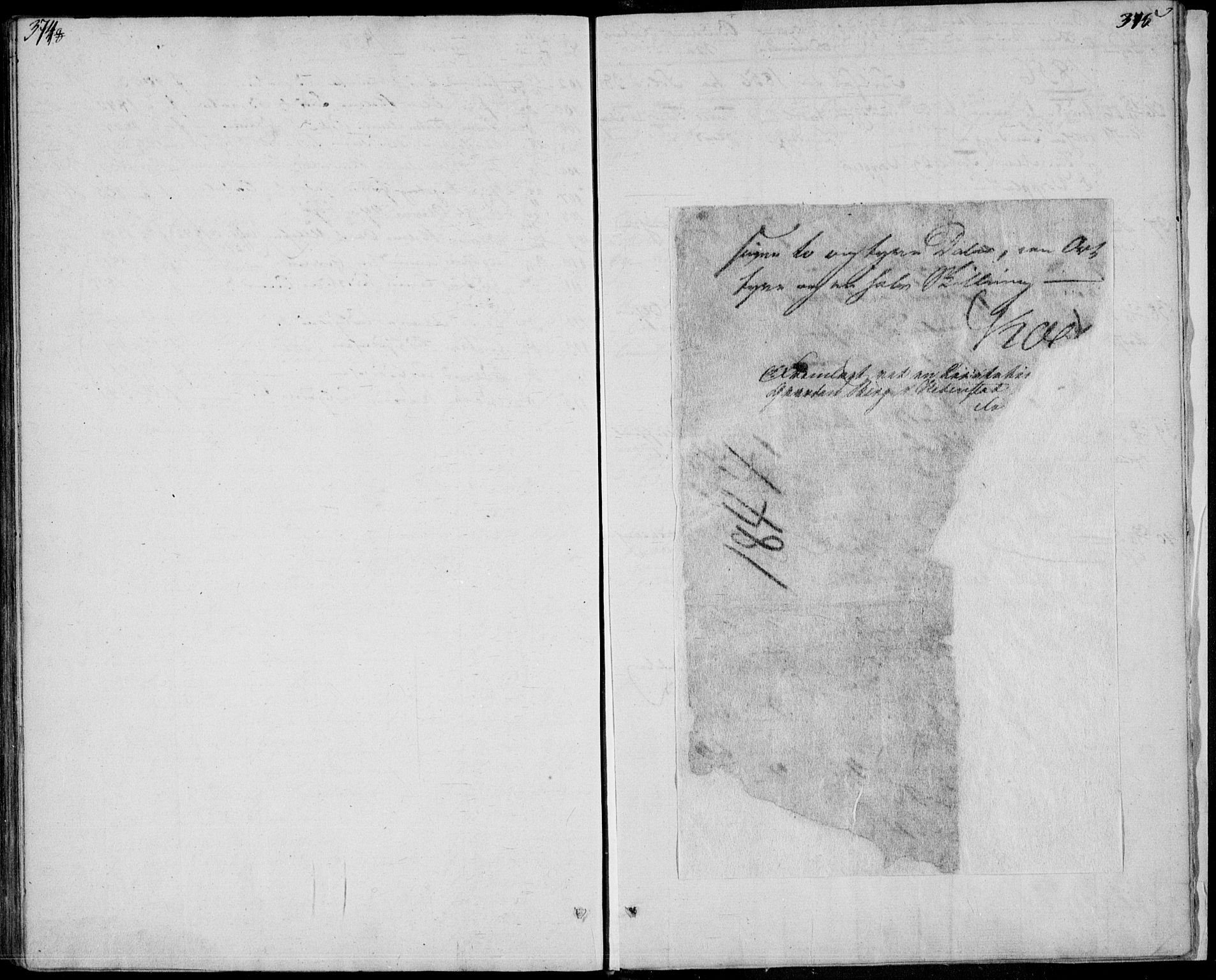 Sandsvær kirkebøker, AV/SAKO-A-244/F/Fa/L0005: Ministerialbok nr. I 5, 1840-1856, s. 374-375