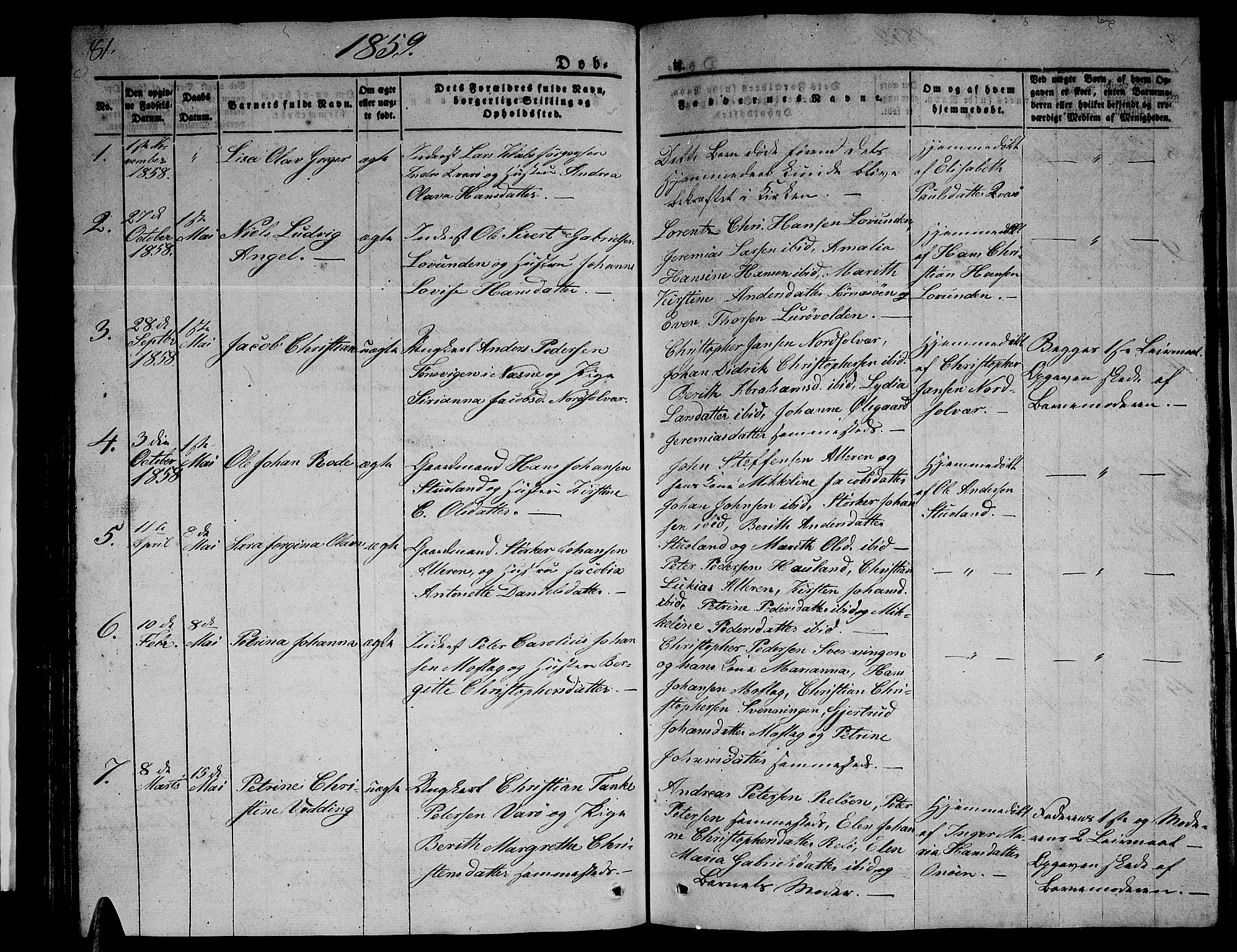 Ministerialprotokoller, klokkerbøker og fødselsregistre - Nordland, SAT/A-1459/839/L0572: Klokkerbok nr. 839C02, 1841-1873, s. 81