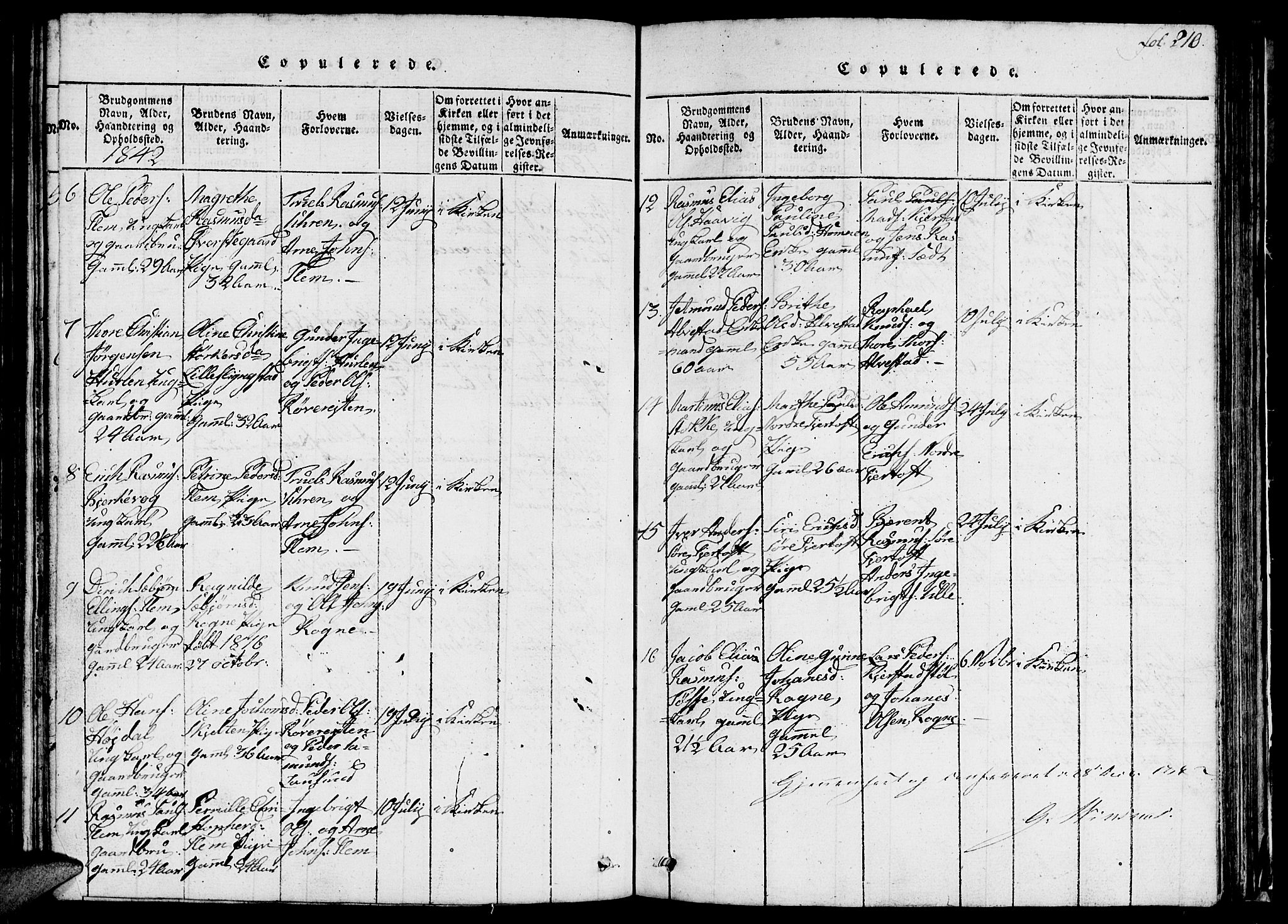 Ministerialprotokoller, klokkerbøker og fødselsregistre - Møre og Romsdal, AV/SAT-A-1454/536/L0506: Klokkerbok nr. 536C01, 1818-1859, s. 210