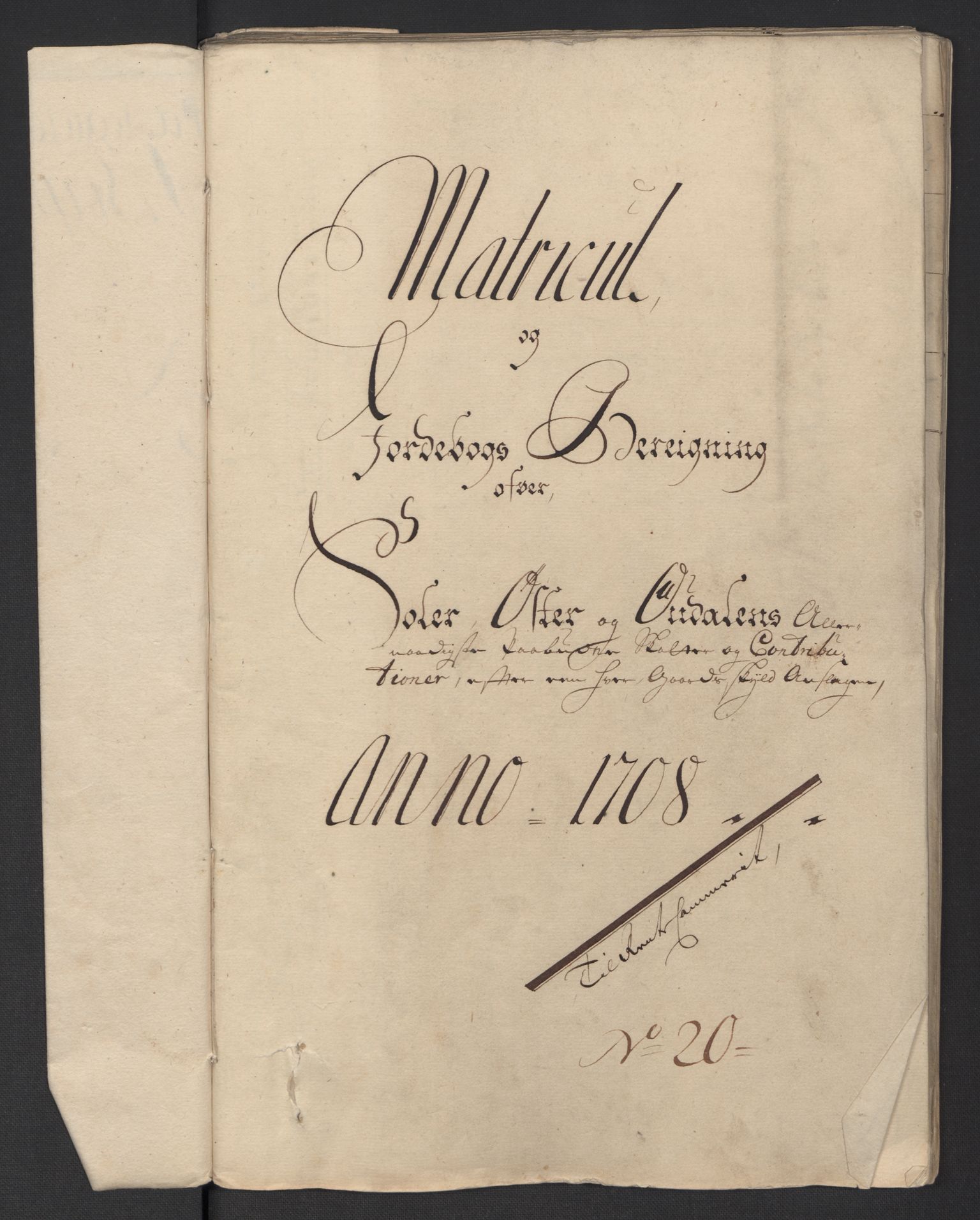 Rentekammeret inntil 1814, Reviderte regnskaper, Fogderegnskap, RA/EA-4092/R13/L0845: Fogderegnskap Solør, Odal og Østerdal, 1708, s. 24