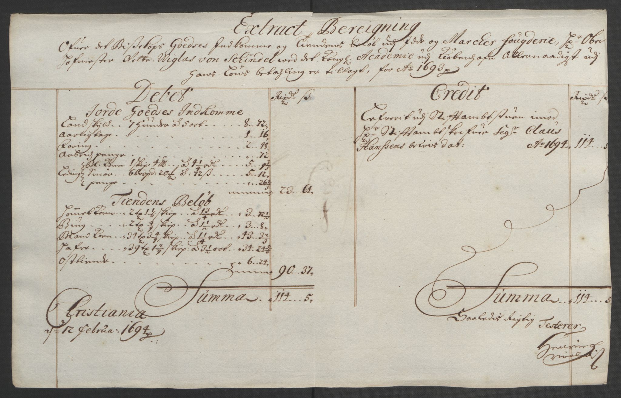 Rentekammeret inntil 1814, Reviderte regnskaper, Fogderegnskap, AV/RA-EA-4092/R01/L0011: Fogderegnskap Idd og Marker, 1692-1693, s. 252
