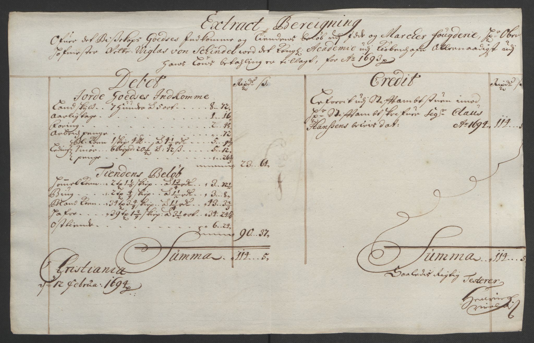 Rentekammeret inntil 1814, Reviderte regnskaper, Fogderegnskap, RA/EA-4092/R01/L0011: Fogderegnskap Idd og Marker, 1692-1693, s. 252