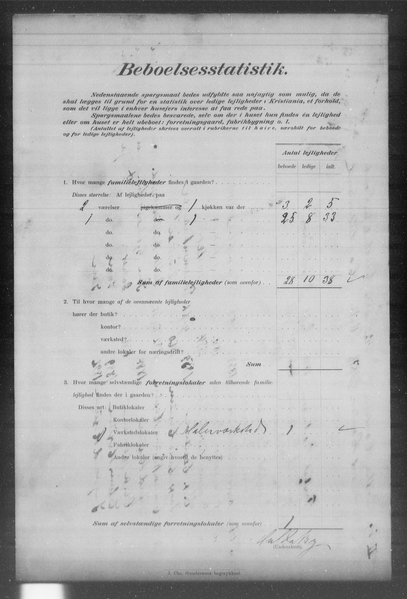 OBA, Kommunal folketelling 31.12.1903 for Kristiania kjøpstad, 1903, s. 12642