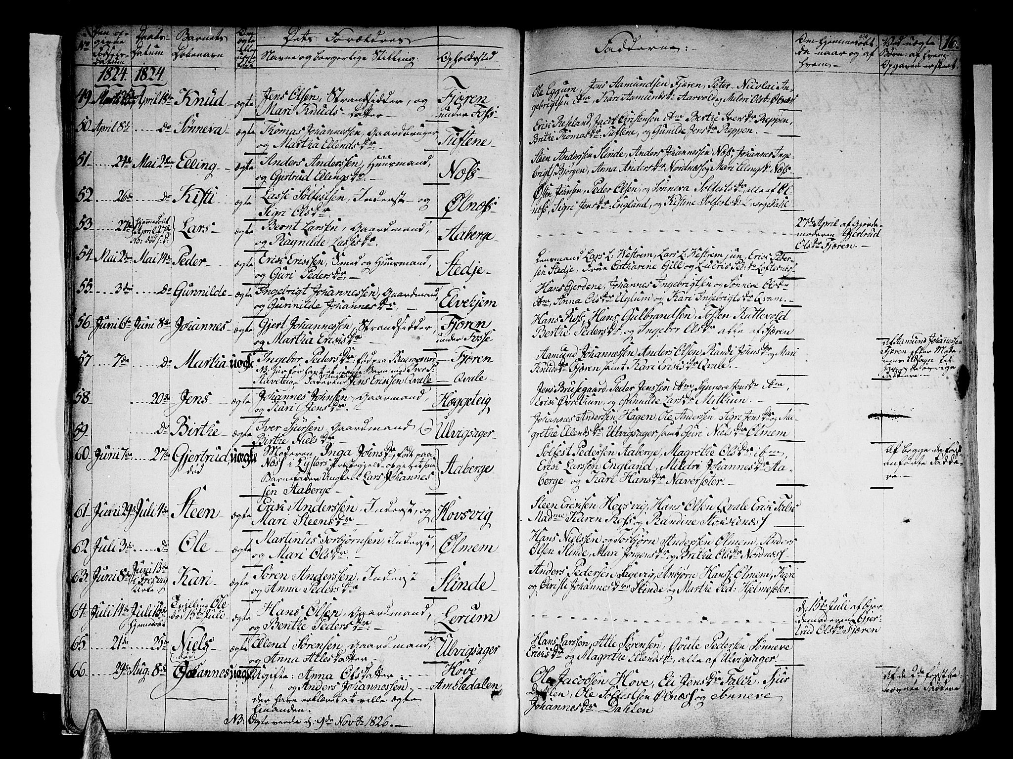 Sogndal sokneprestembete, AV/SAB-A-81301/H/Haa/Haaa/L0010: Ministerialbok nr. A 10, 1821-1838, s. 16