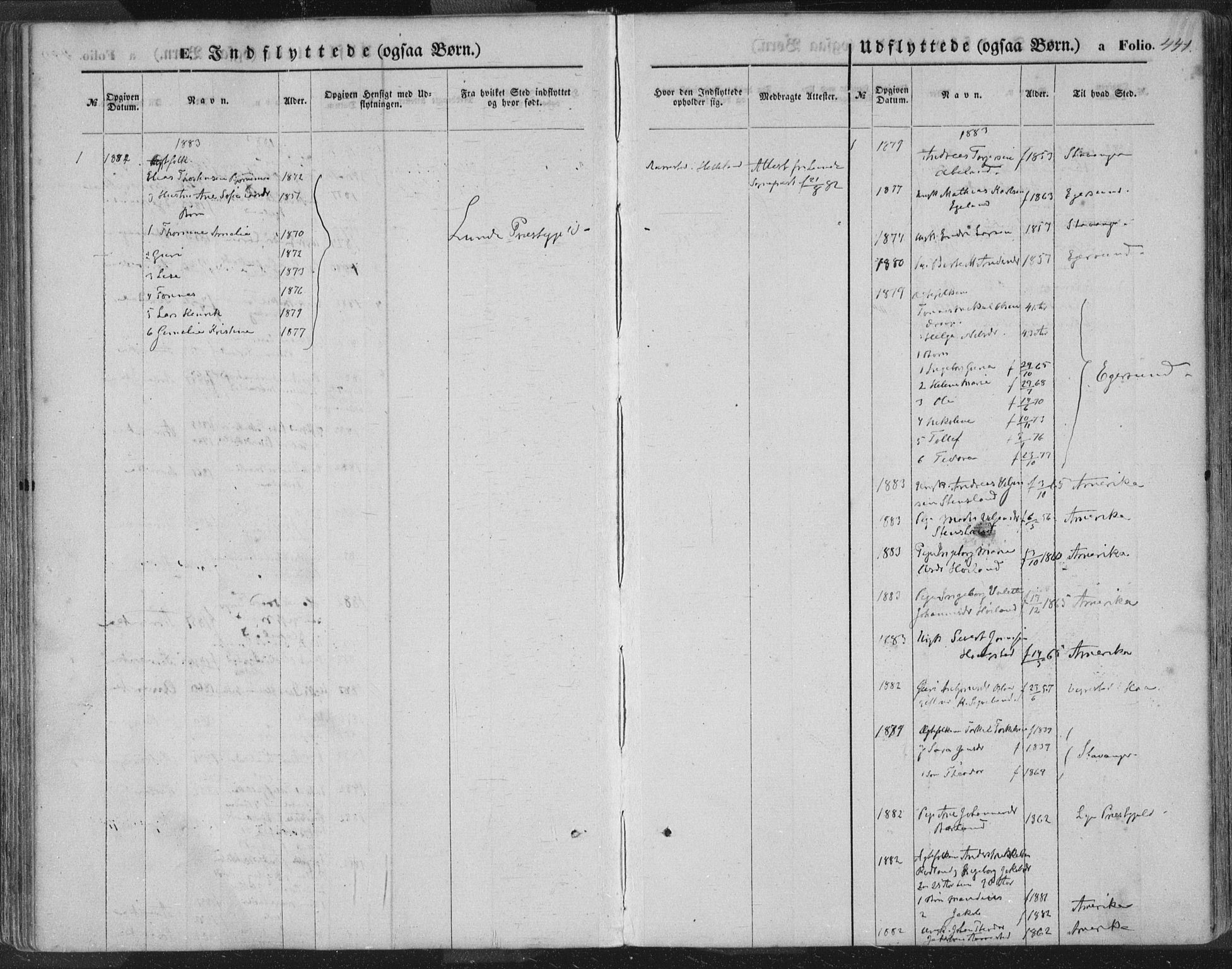 Helleland sokneprestkontor, AV/SAST-A-101810: Ministerialbok nr. A 7.2, 1863-1886, s. 441