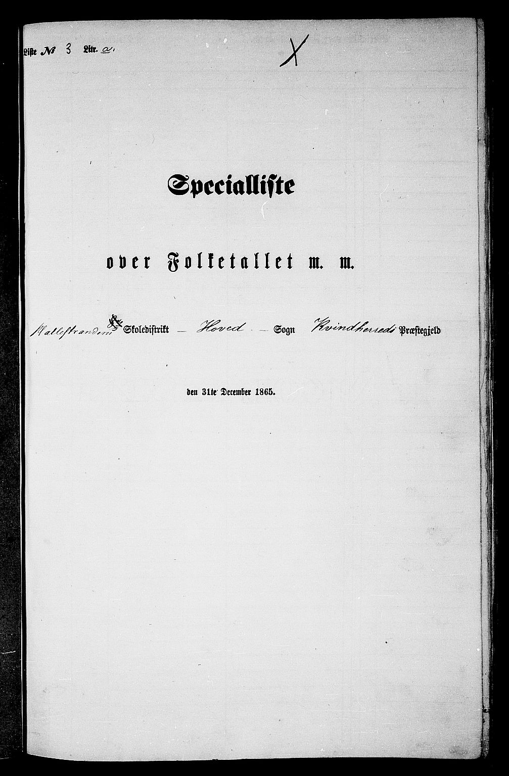 RA, Folketelling 1865 for 1224P Kvinnherad prestegjeld, 1865, s. 42