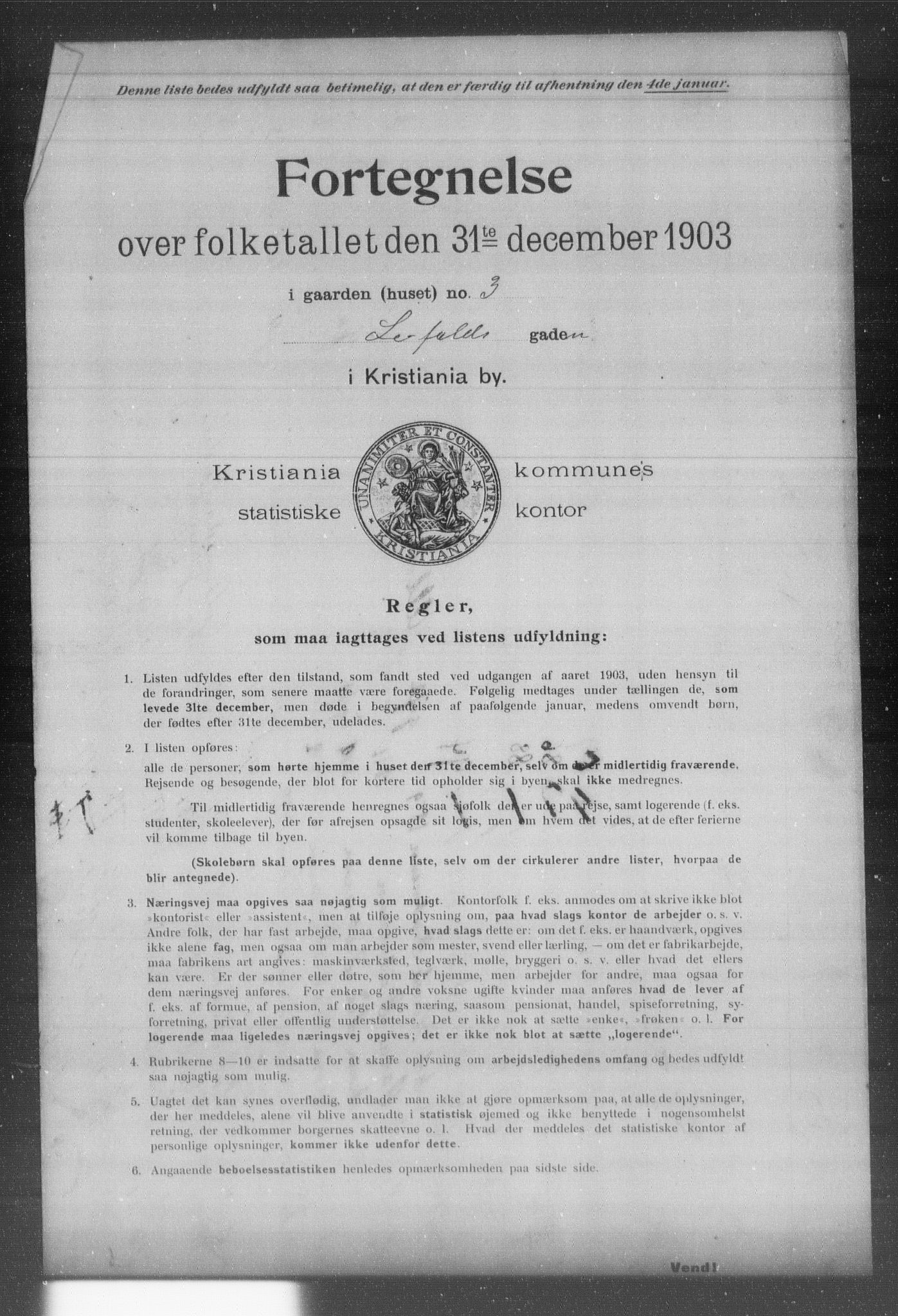 OBA, Kommunal folketelling 31.12.1903 for Kristiania kjøpstad, 1903, s. 11281