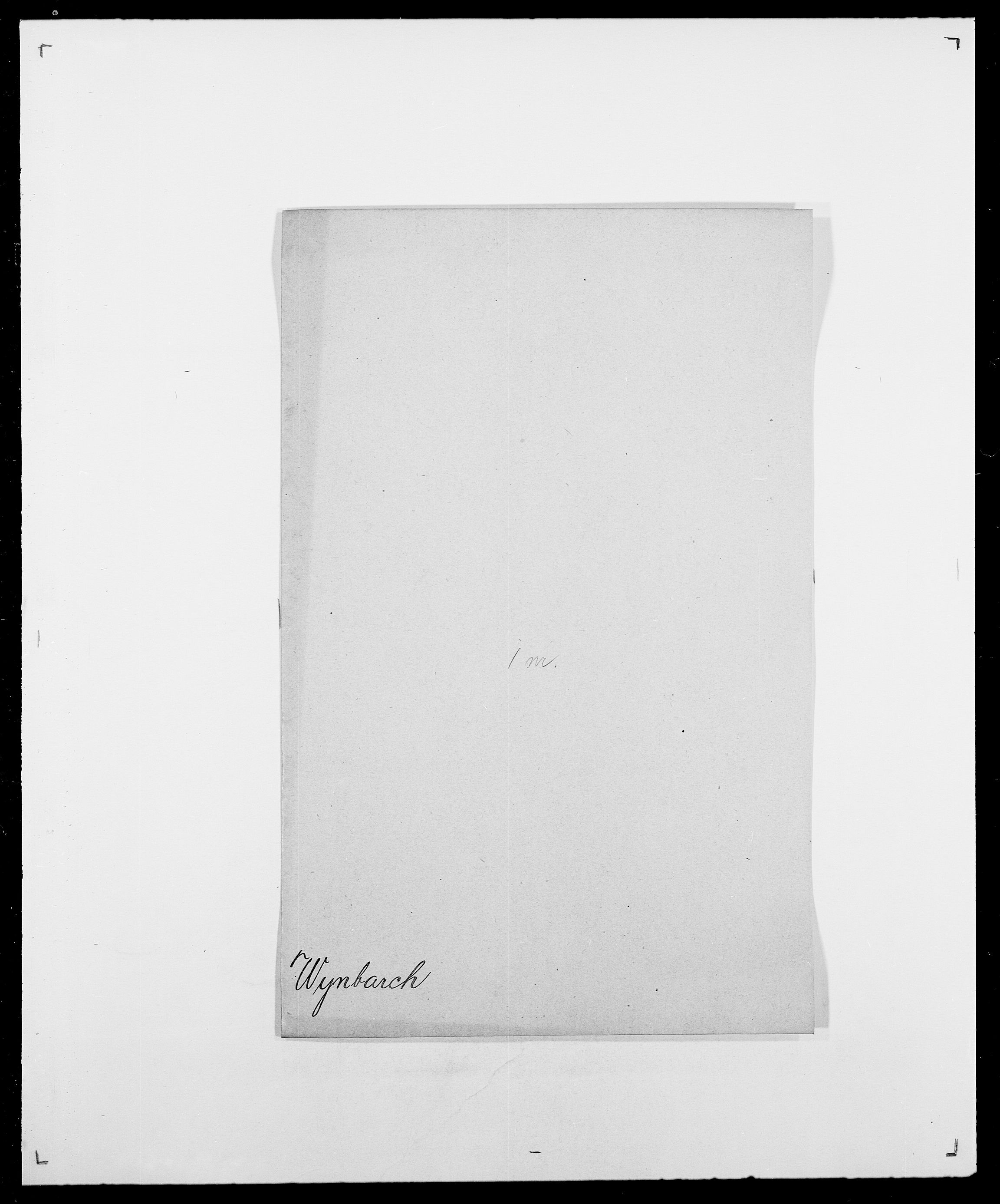 Delgobe, Charles Antoine - samling, AV/SAO-PAO-0038/D/Da/L0043: Wulfsberg - v. Zanten, s. 21