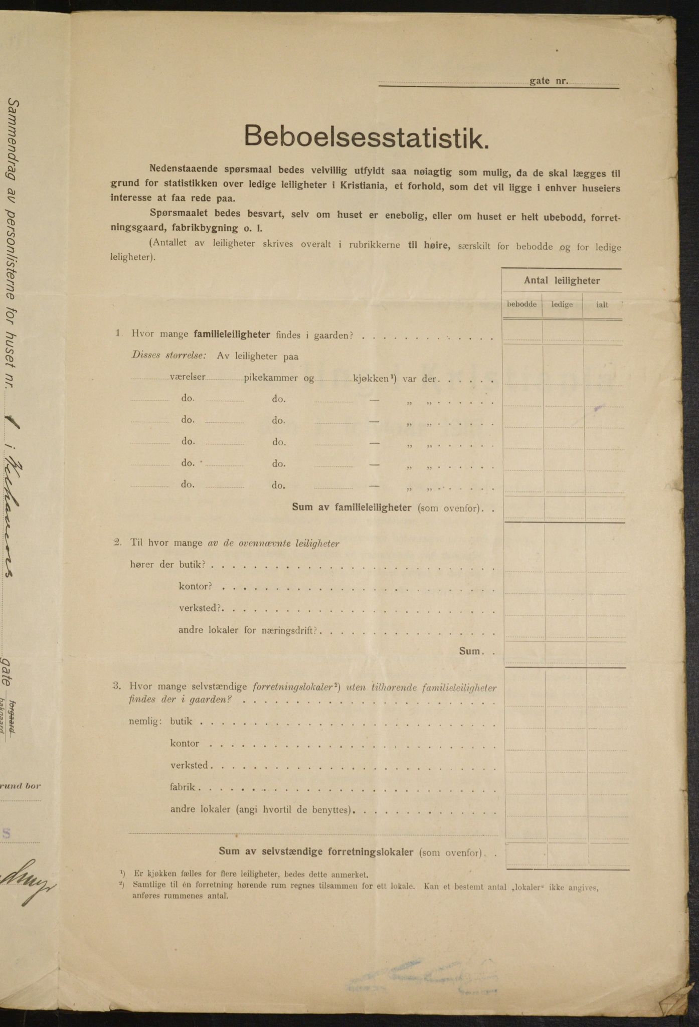 OBA, Kommunal folketelling 1.2.1915 for Kristiania, 1915, s. 127925