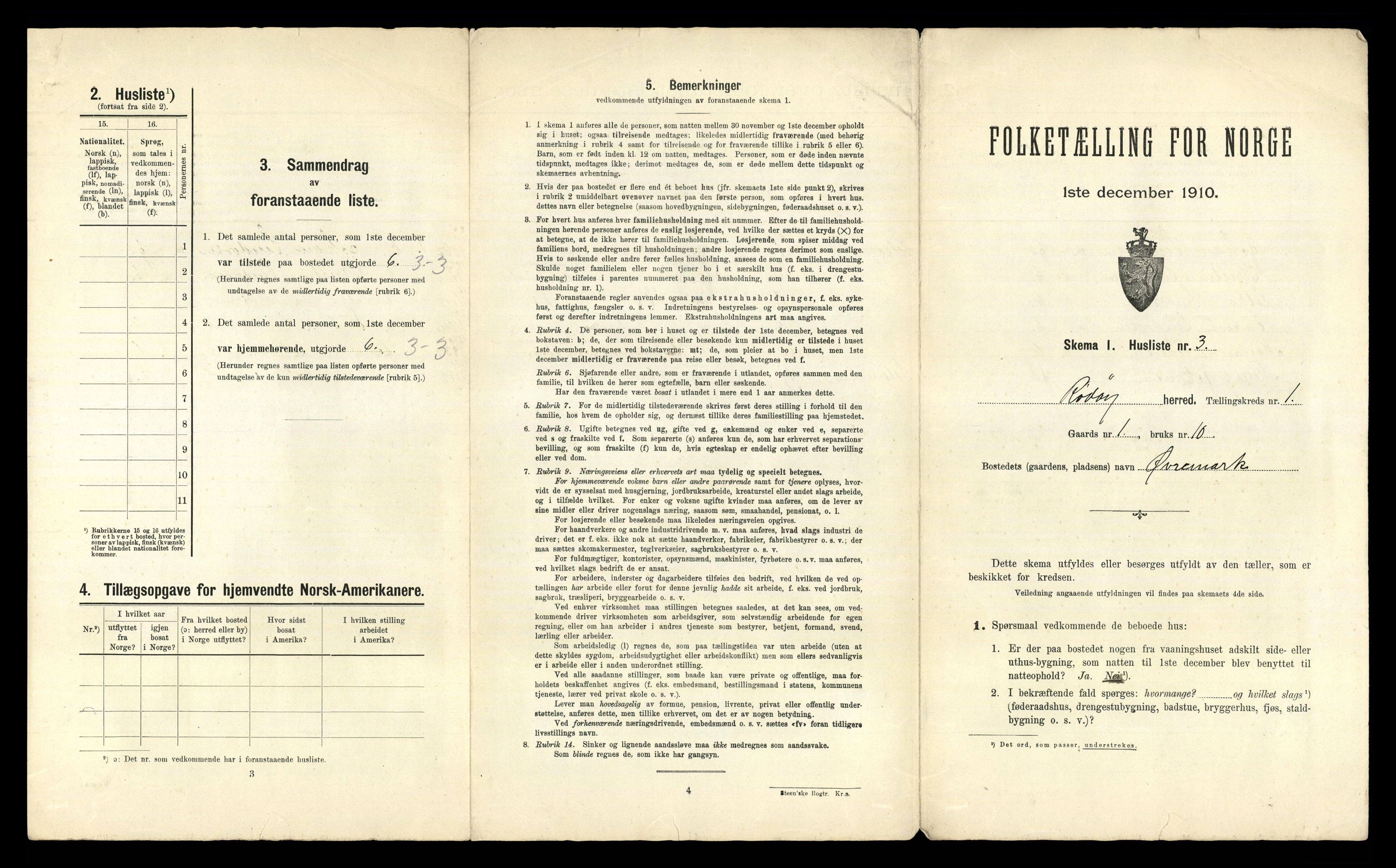 RA, Folketelling 1910 for 1836 Rødøy herred, 1910, s. 33