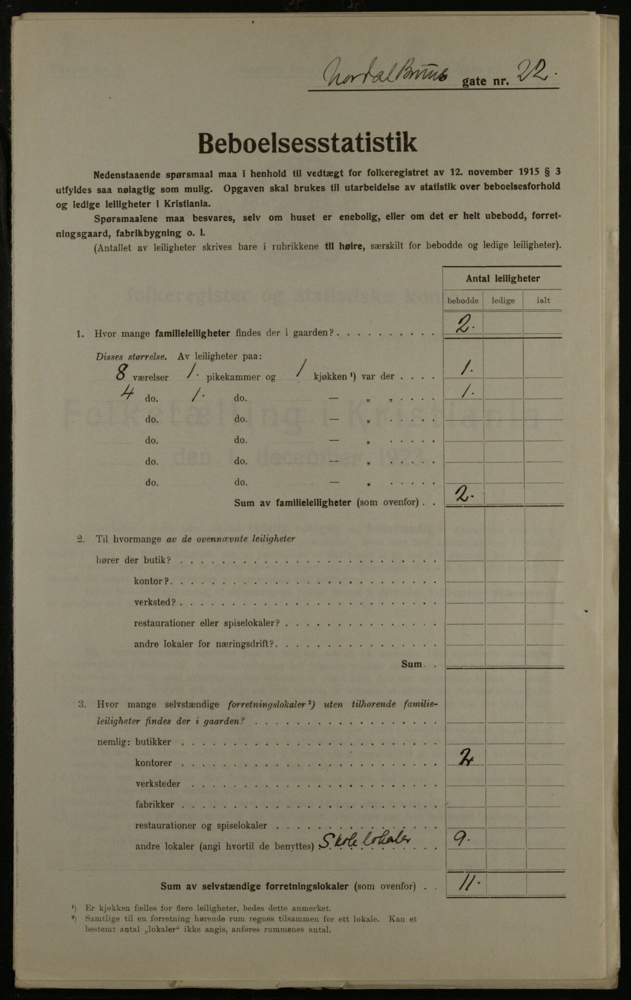 OBA, Kommunal folketelling 1.12.1923 for Kristiania, 1923, s. 79633