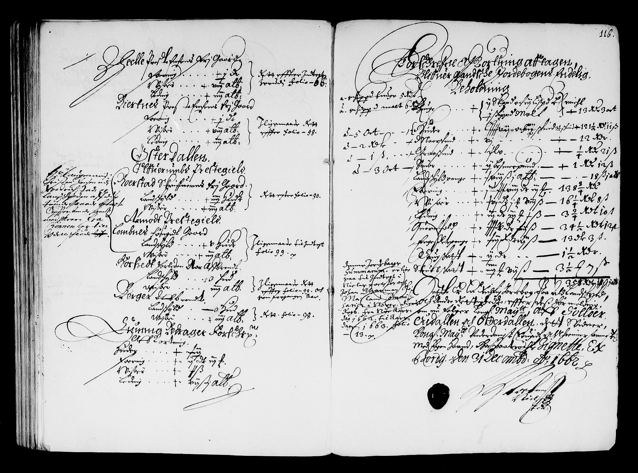 Rentekammeret inntil 1814, Reviderte regnskaper, Stiftamtstueregnskaper, Landkommissariatet på Akershus og Akershus stiftamt, AV/RA-EA-5869/R/Ra/L0009: Landkommissariatet på Akershus, 1662