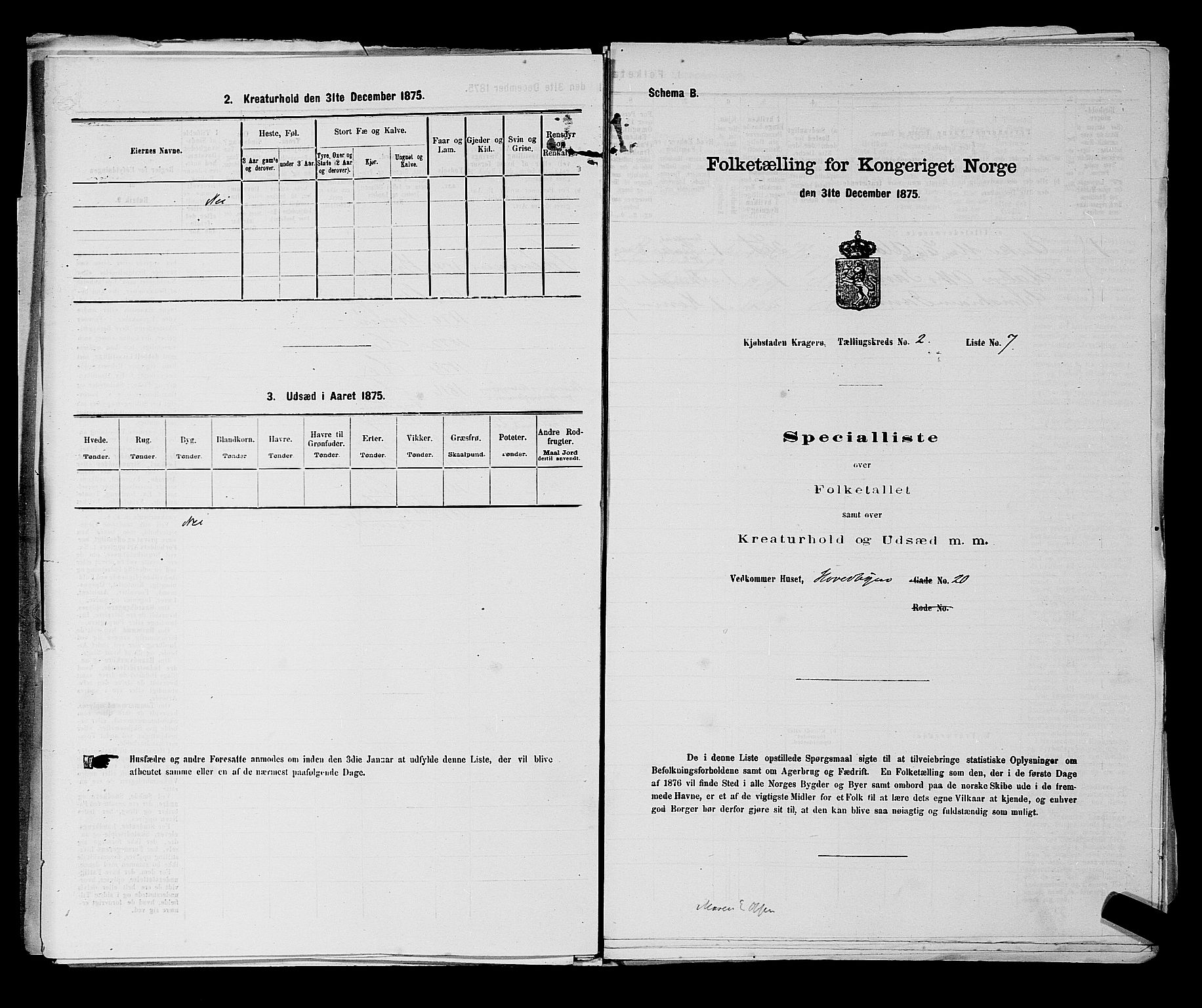 SAKO, Folketelling 1875 for 0801P Kragerø prestegjeld, 1875, s. 57