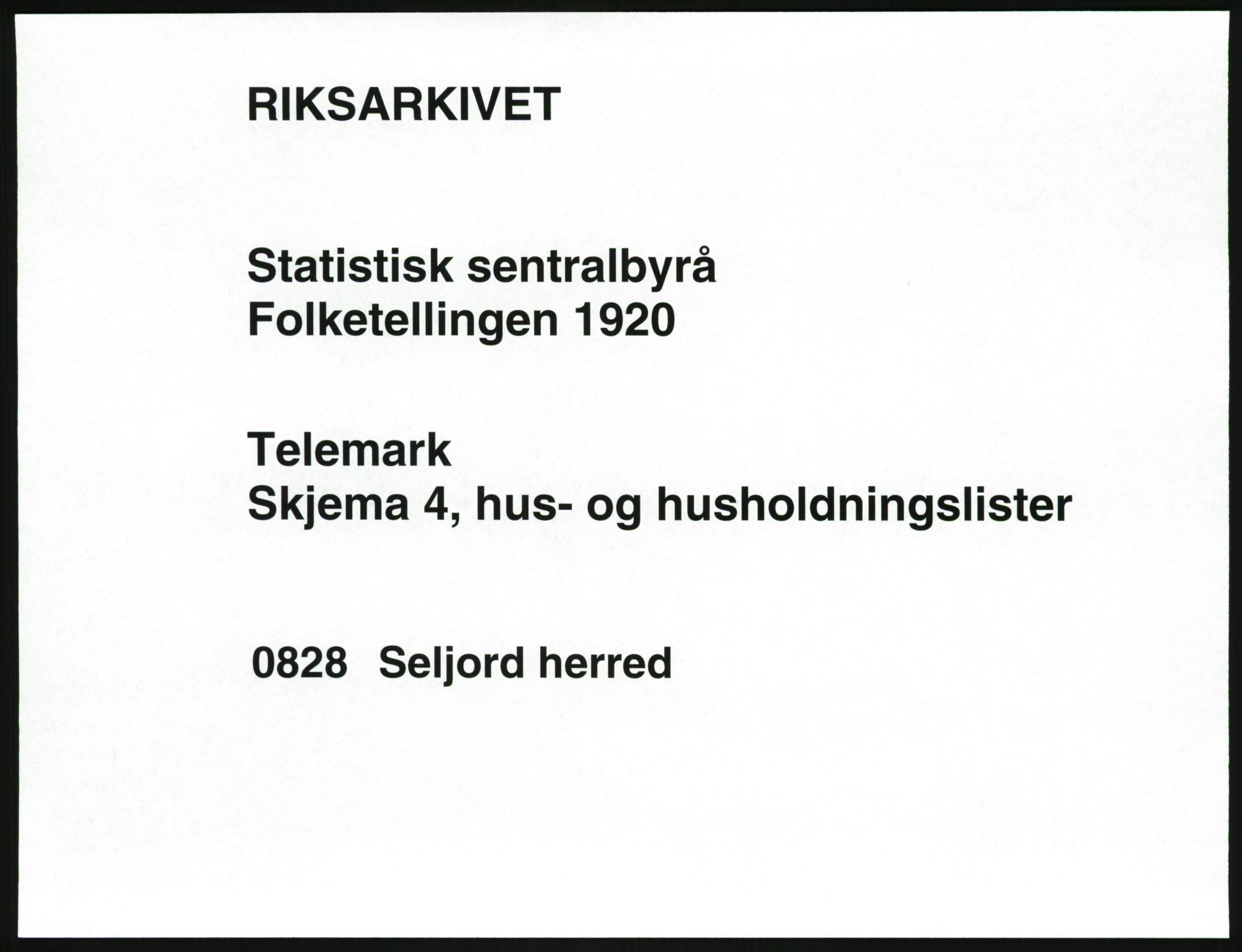 SAKO, Folketelling 1920 for 0828 Seljord herred, 1920, s. 54