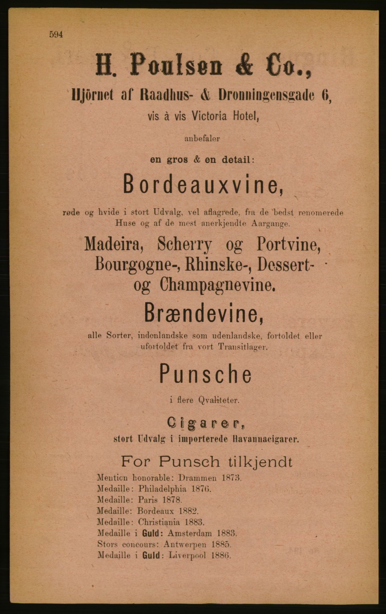 Kristiania/Oslo adressebok, PUBL/-, 1888, s. 594