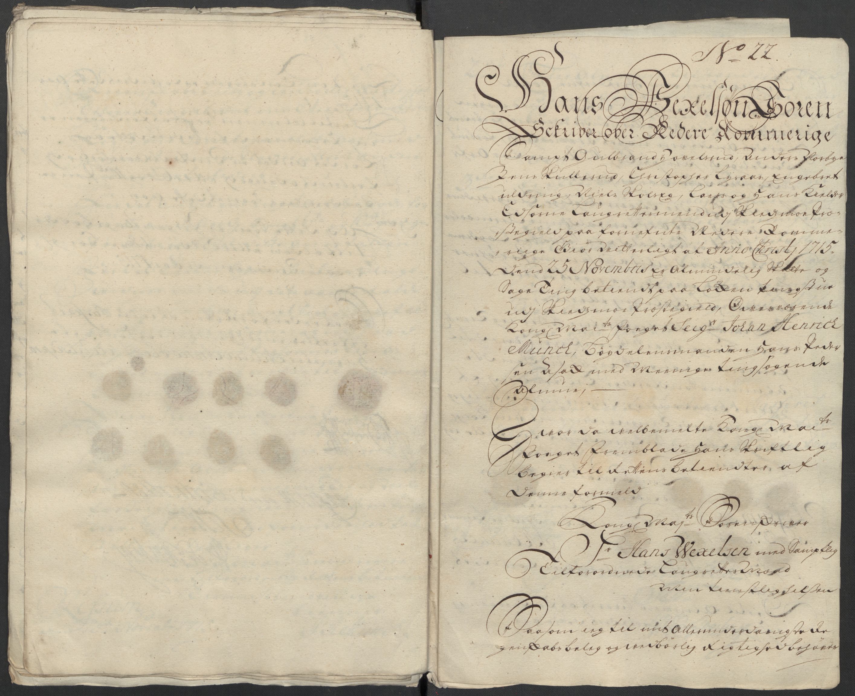 Rentekammeret inntil 1814, Reviderte regnskaper, Fogderegnskap, RA/EA-4092/R11/L0597: Fogderegnskap Nedre Romerike, 1715, s. 205