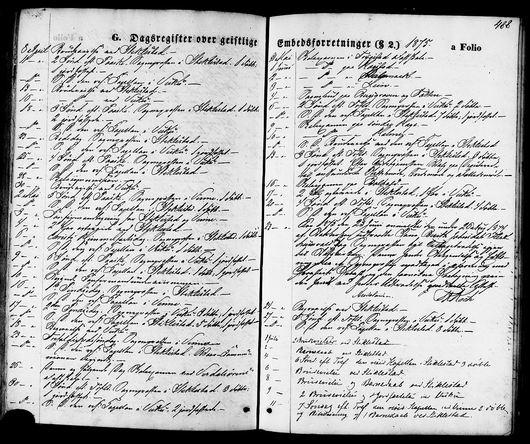 Ministerialprotokoller, klokkerbøker og fødselsregistre - Nord-Trøndelag, SAT/A-1458/723/L0242: Ministerialbok nr. 723A11, 1870-1880, s. 488