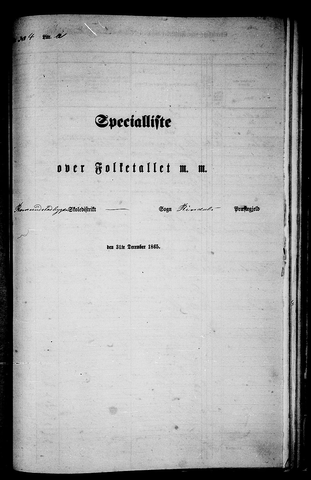 RA, Folketelling 1865 for 1567P Rindal prestegjeld, 1865, s. 68