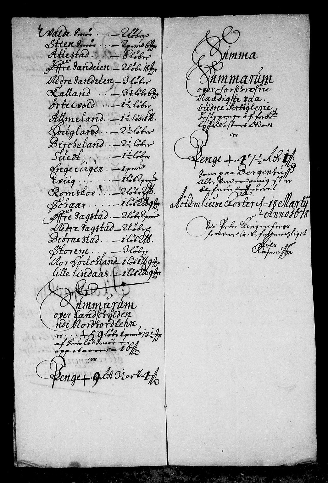 Rentekammeret inntil 1814, Reviderte regnskaper, Stiftamtstueregnskaper, Bergen stiftamt, AV/RA-EA-6043/R/Rc/L0049: Bergen stiftamt, 1675-1677