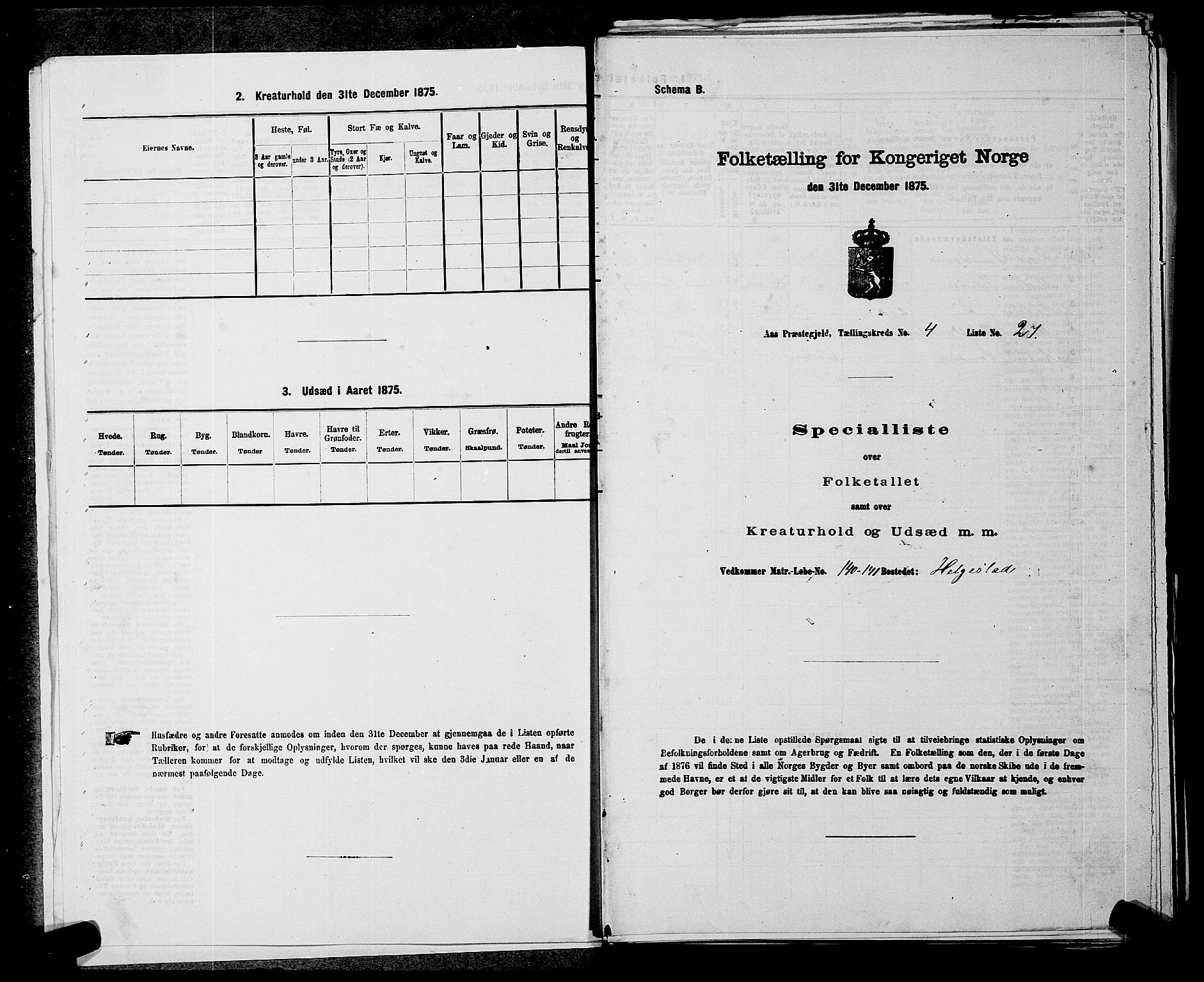 RA, Folketelling 1875 for 0214P Ås prestegjeld, 1875, s. 516