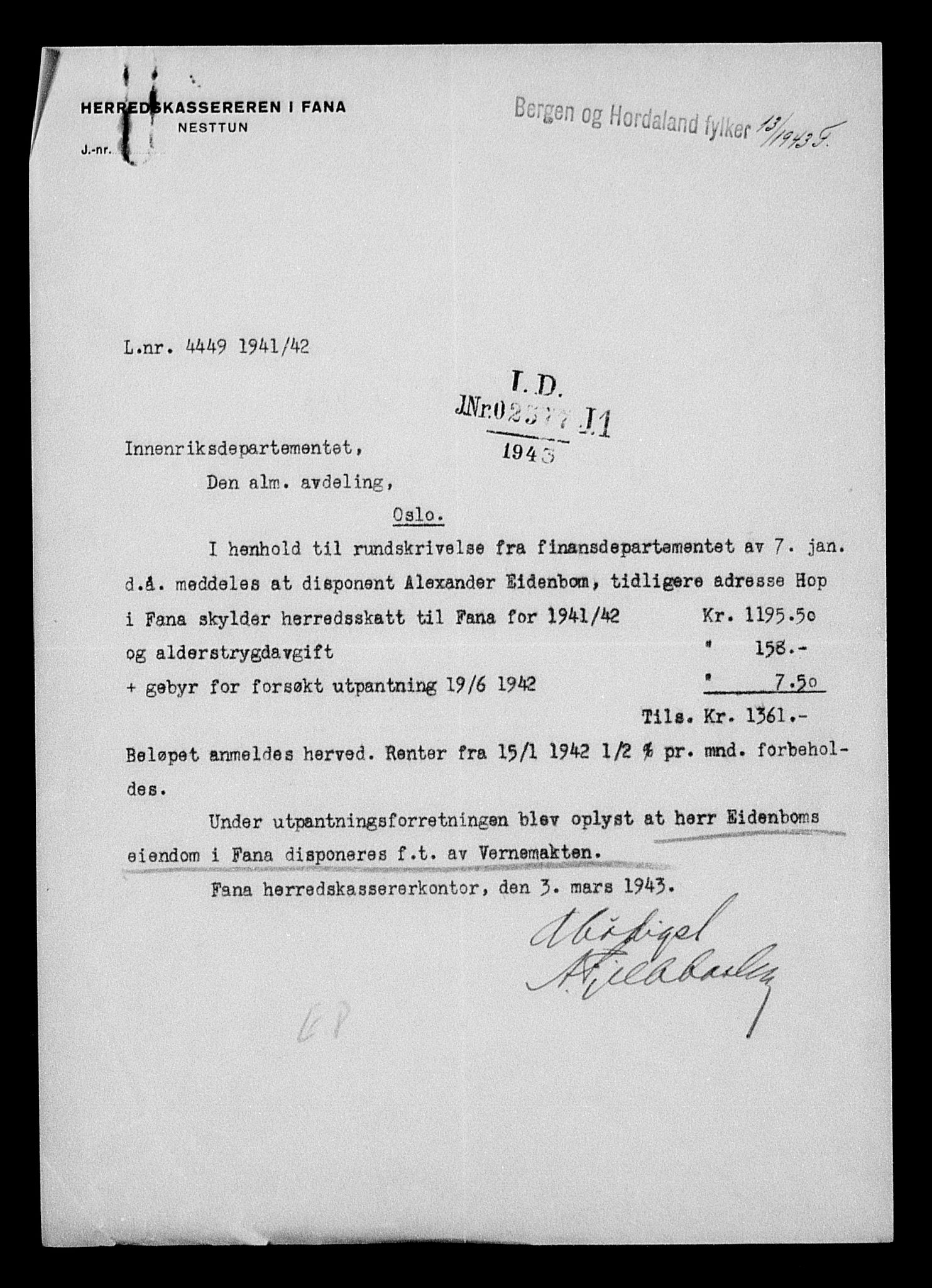 Justisdepartementet, Tilbakeføringskontoret for inndratte formuer, AV/RA-S-1564/H/Hc/Hcd/L0994: --, 1945-1947, s. 547