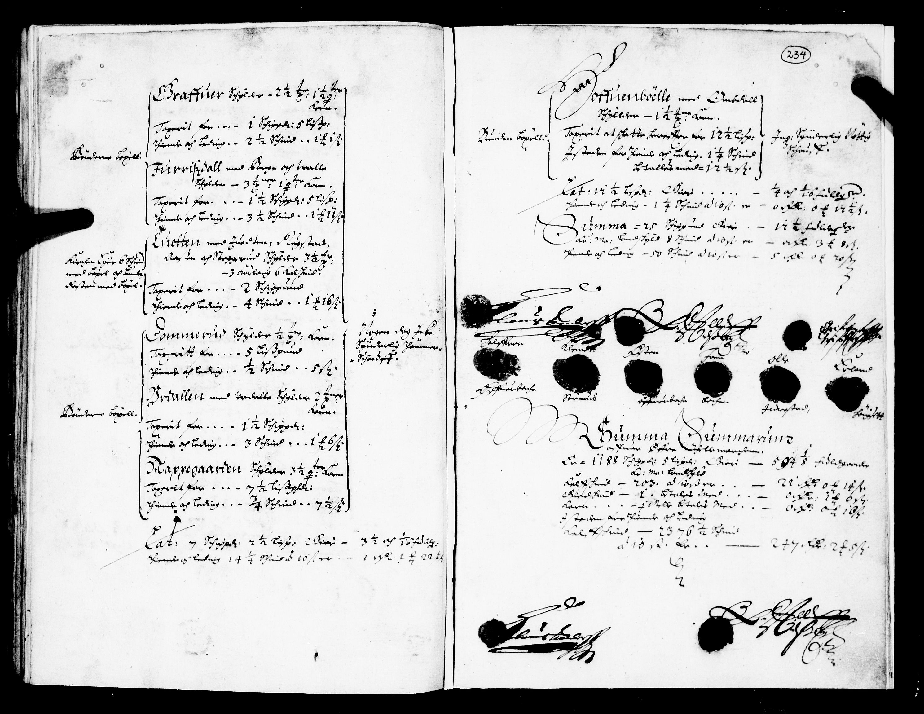 Rentekammeret inntil 1814, Realistisk ordnet avdeling, AV/RA-EA-4070/N/Nb/Nba/L0026: Nedre og Øvre Telemark fogderi, 1667, s. 233b-234a