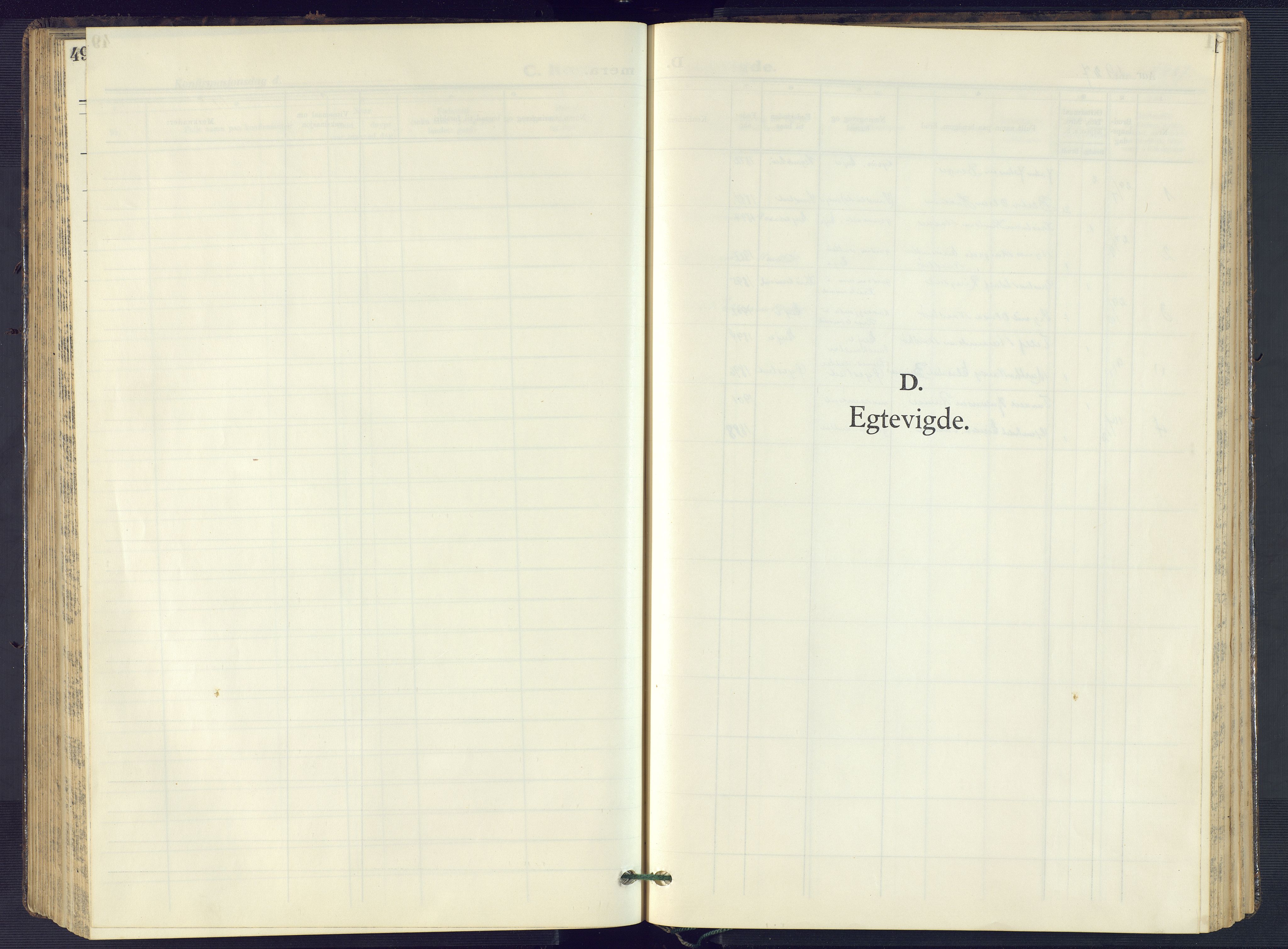 Evje sokneprestkontor, AV/SAK-1111-0008/F/Fb/Fba/L0006: Klokkerbok nr. B 6, 1927-1956