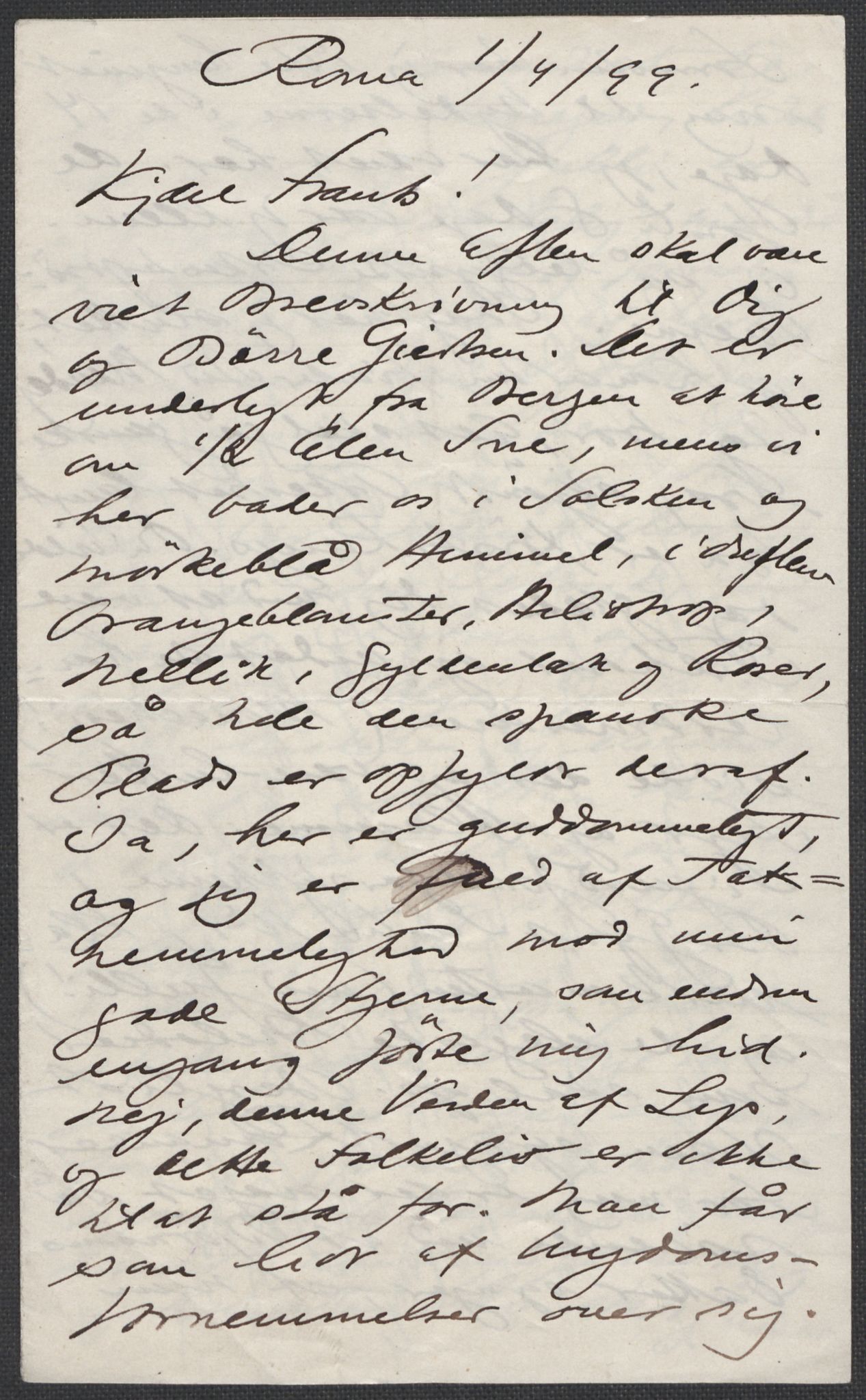 Beyer, Frants, RA/PA-0132/F/L0001: Brev fra Edvard Grieg til Frantz Beyer og "En del optegnelser som kan tjene til kommentar til brevene" av Marie Beyer, 1872-1907, s. 547
