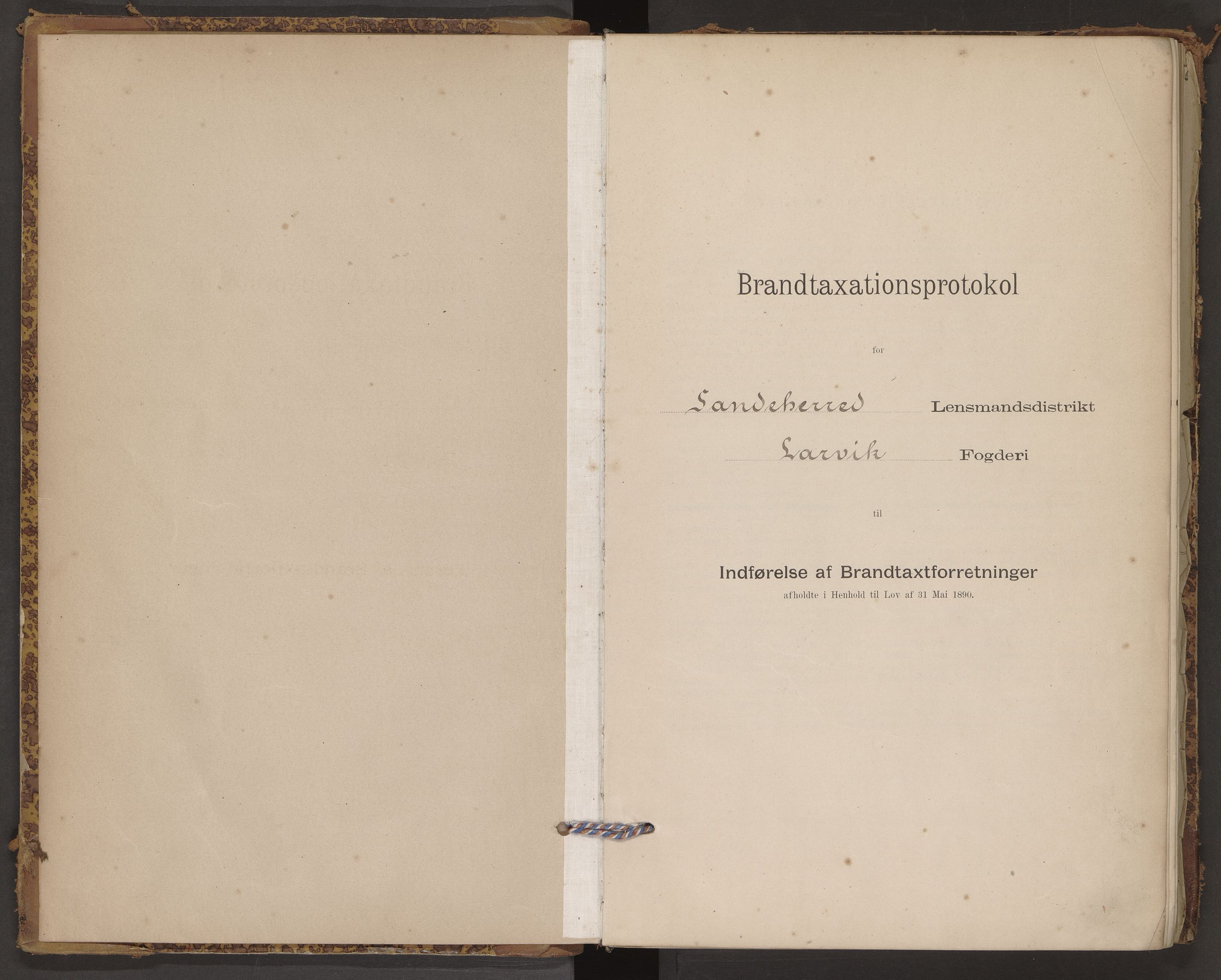 Sandar lensmannskontor, AV/SAKO-A-545/Y/Yc/Ycb/L0001: Skjematakstprotokoll, 1895-1904