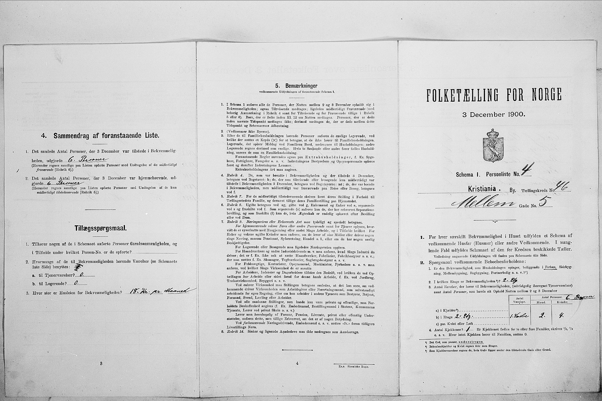 SAO, Folketelling 1900 for 0301 Kristiania kjøpstad, 1900, s. 59075