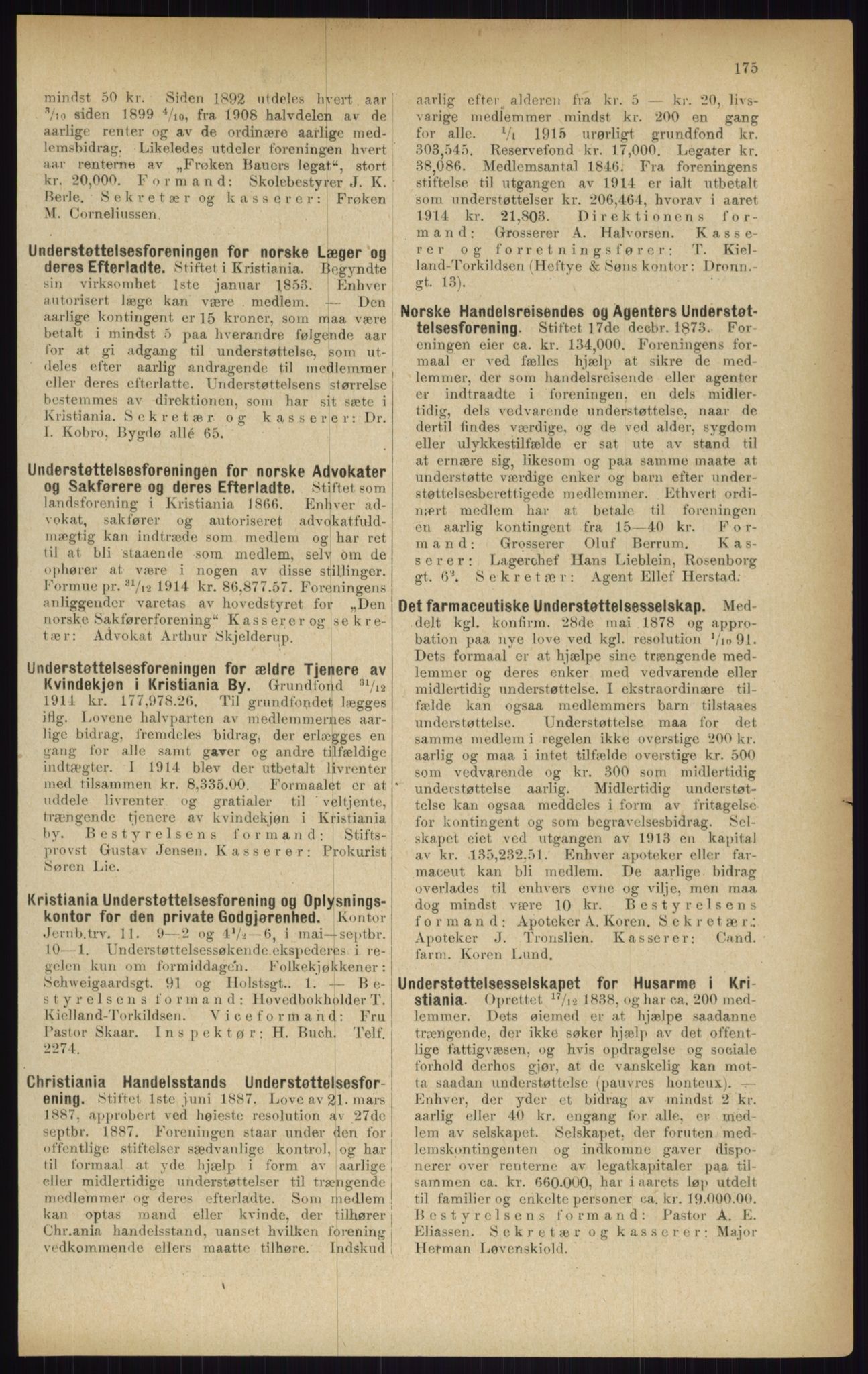 Kristiania/Oslo adressebok, PUBL/-, 1916, s. 175