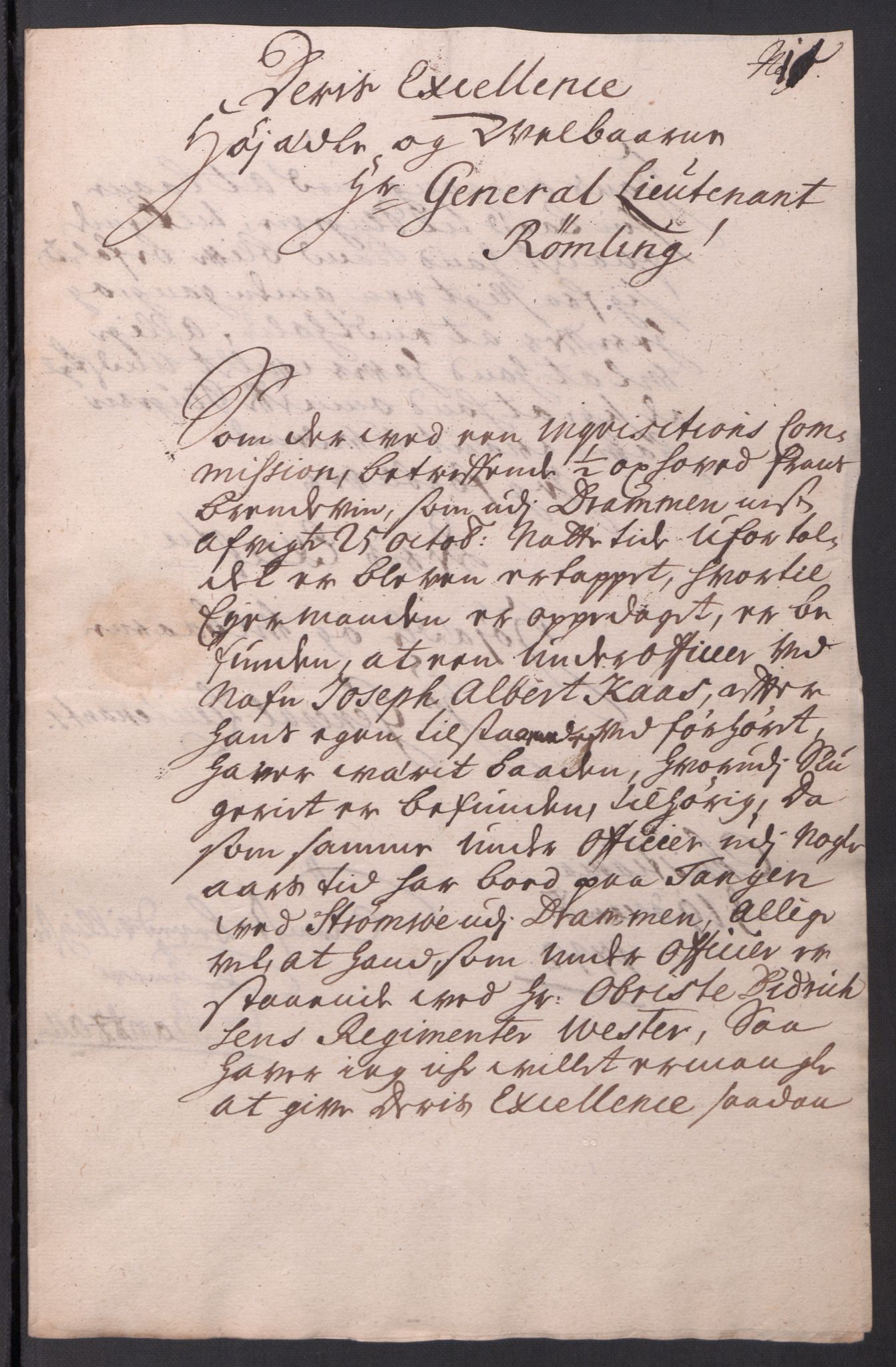 Kommanderende general (KG I) med Det norske krigsdirektorium, AV/RA-EA-5419/D/L0061: Stattholderens, stiftamtmenns og amtmenns brev, 1731-1740, s. 45