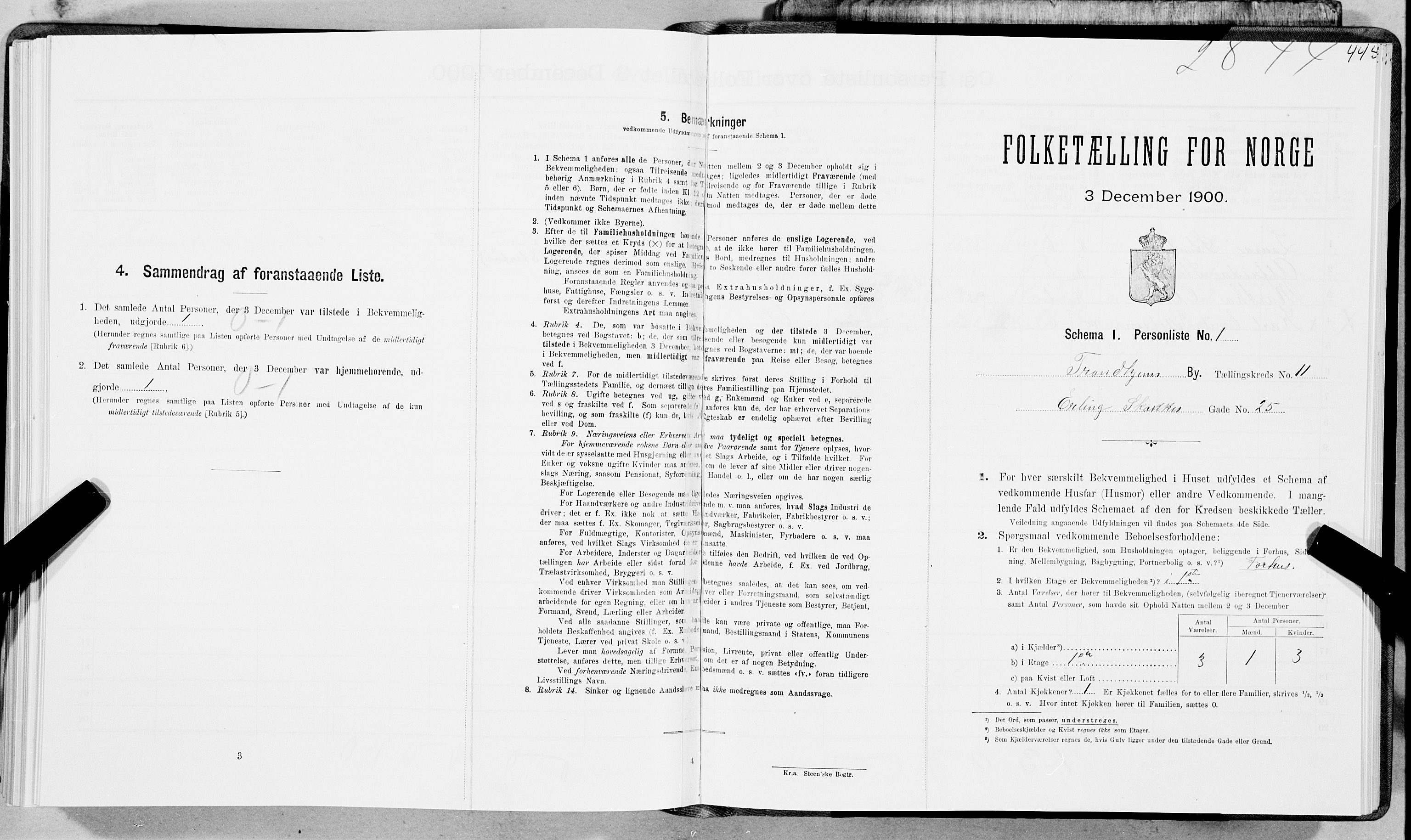 SAT, Folketelling 1900 for 1601 Trondheim kjøpstad, 1900, s. 1929