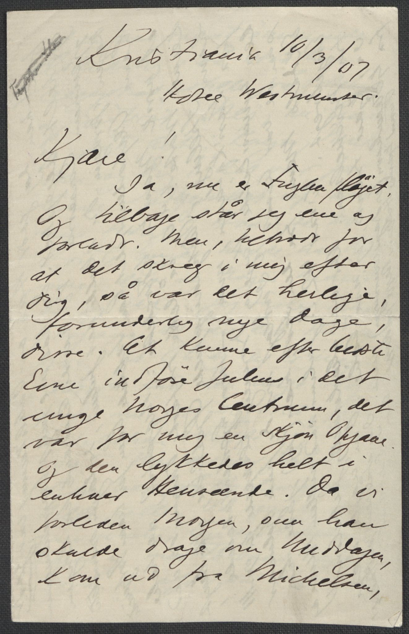 Beyer, Frants, RA/PA-0132/F/L0001: Brev fra Edvard Grieg til Frantz Beyer og "En del optegnelser som kan tjene til kommentar til brevene" av Marie Beyer, 1872-1907, s. 878