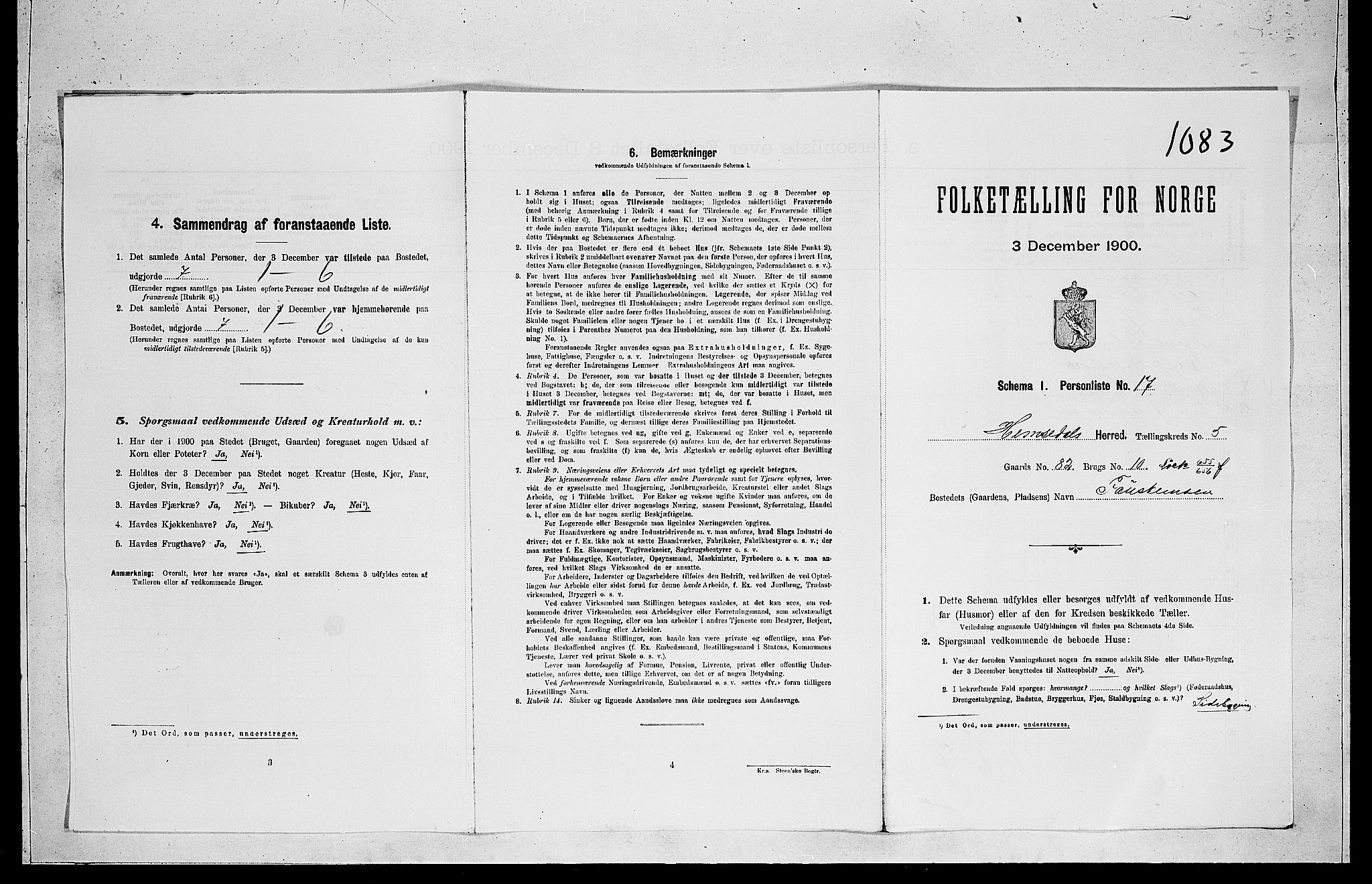RA, Folketelling 1900 for 0618 Hemsedal herred, 1900, s. 379