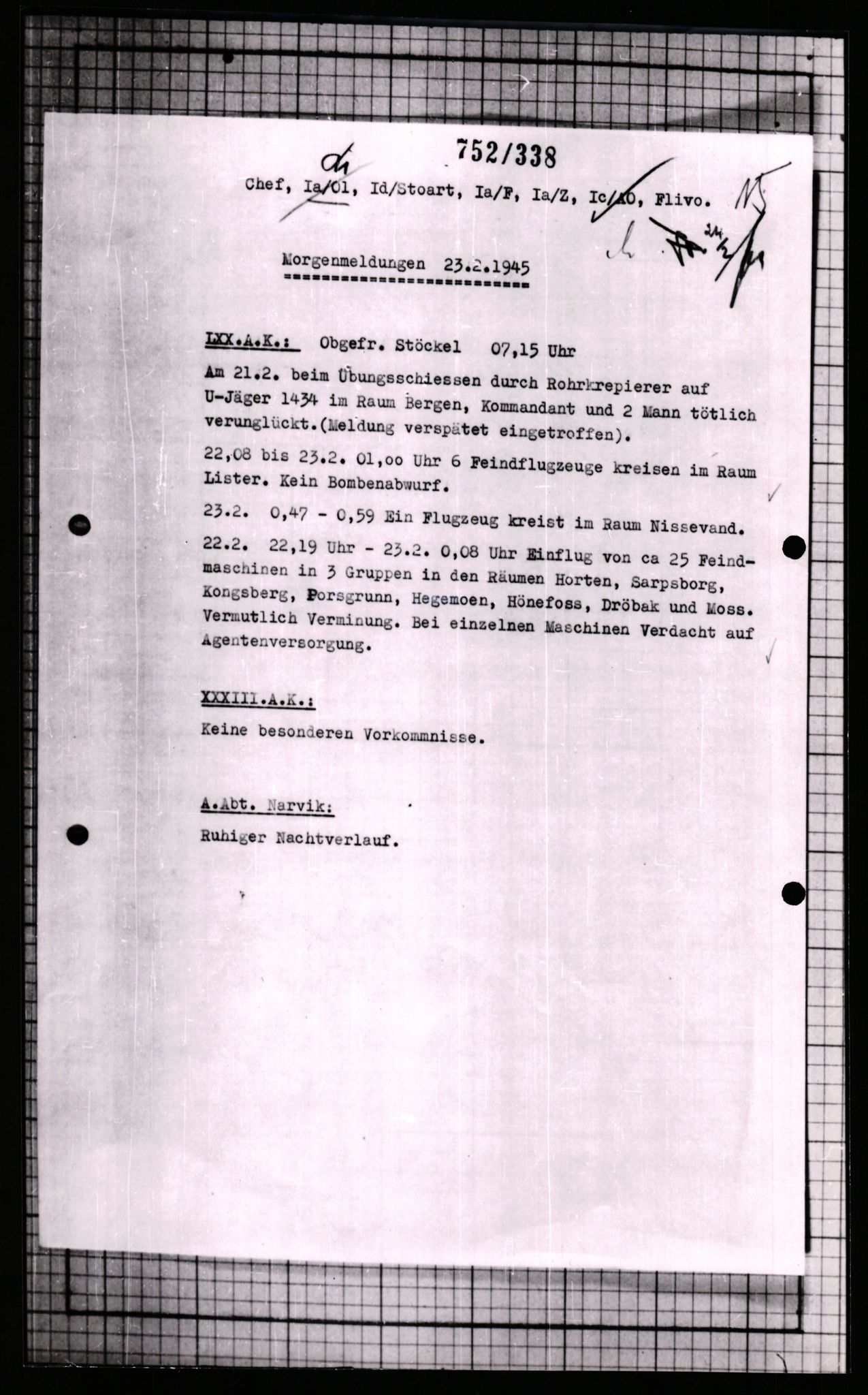 Forsvarets Overkommando. 2 kontor. Arkiv 11.4. Spredte tyske arkivsaker, AV/RA-RAFA-7031/D/Dar/Dara/L0007: Krigsdagbøker for 20. Gebirgs-Armee-Oberkommando (AOK 20), 1945, s. 583