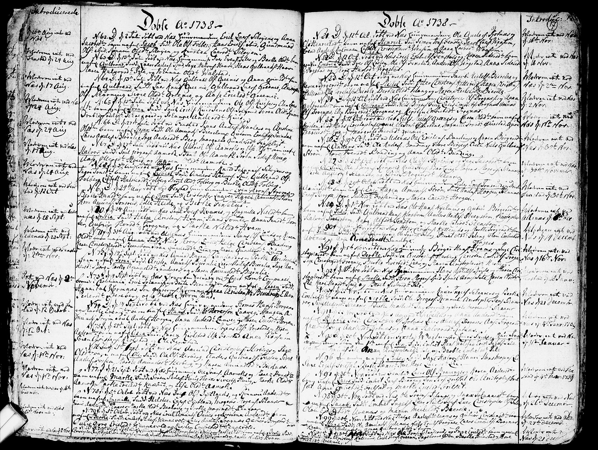 Nes prestekontor Kirkebøker, SAO/A-10410/F/Fa/L0003: Ministerialbok nr. I 3, 1734-1781, s. 17