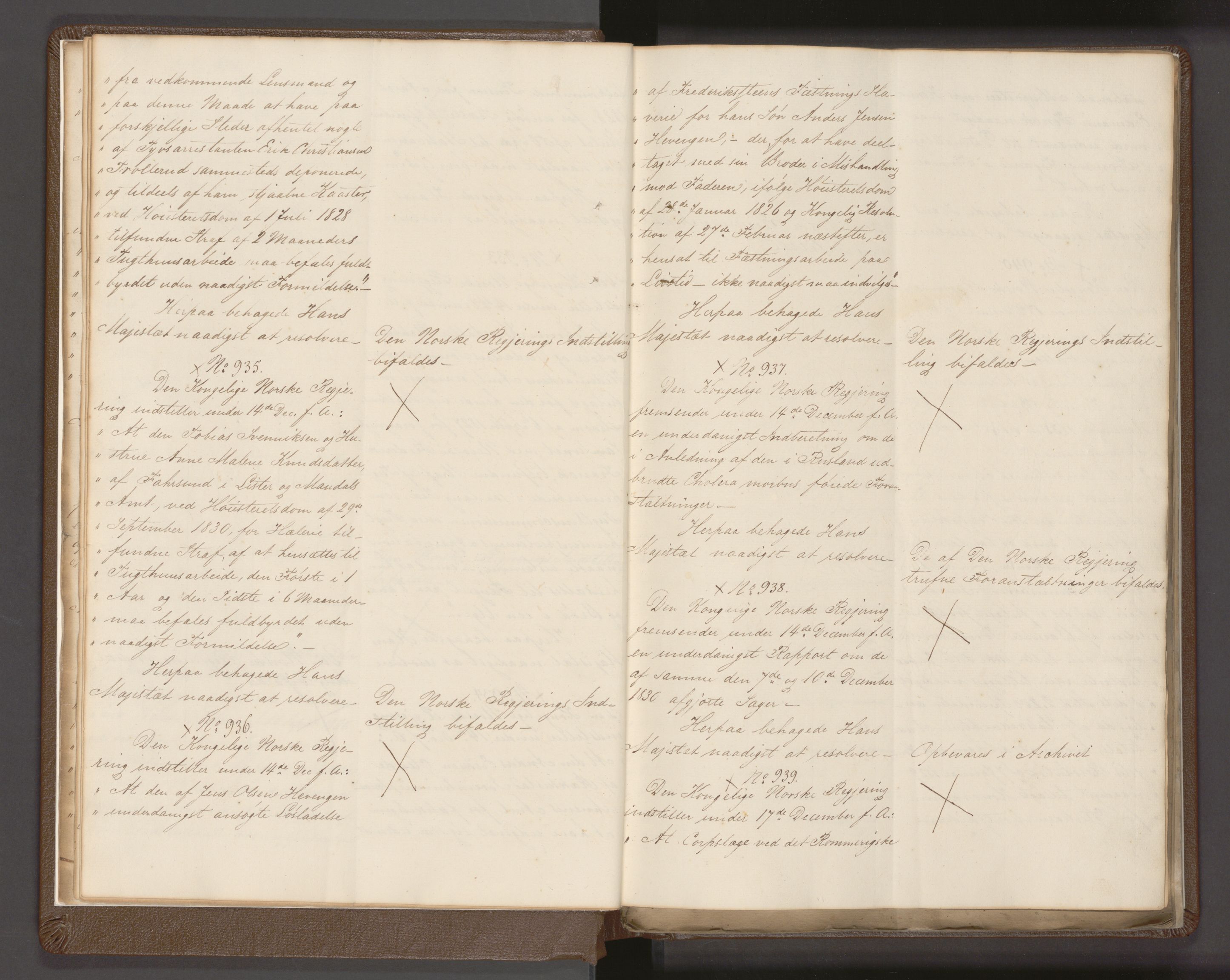 Statsrådssekretariatet, AV/RA-S-1001/A/Ab/L0032: Kgl. res. nr. 917-992 og 1-512, 1. halvår, 1831