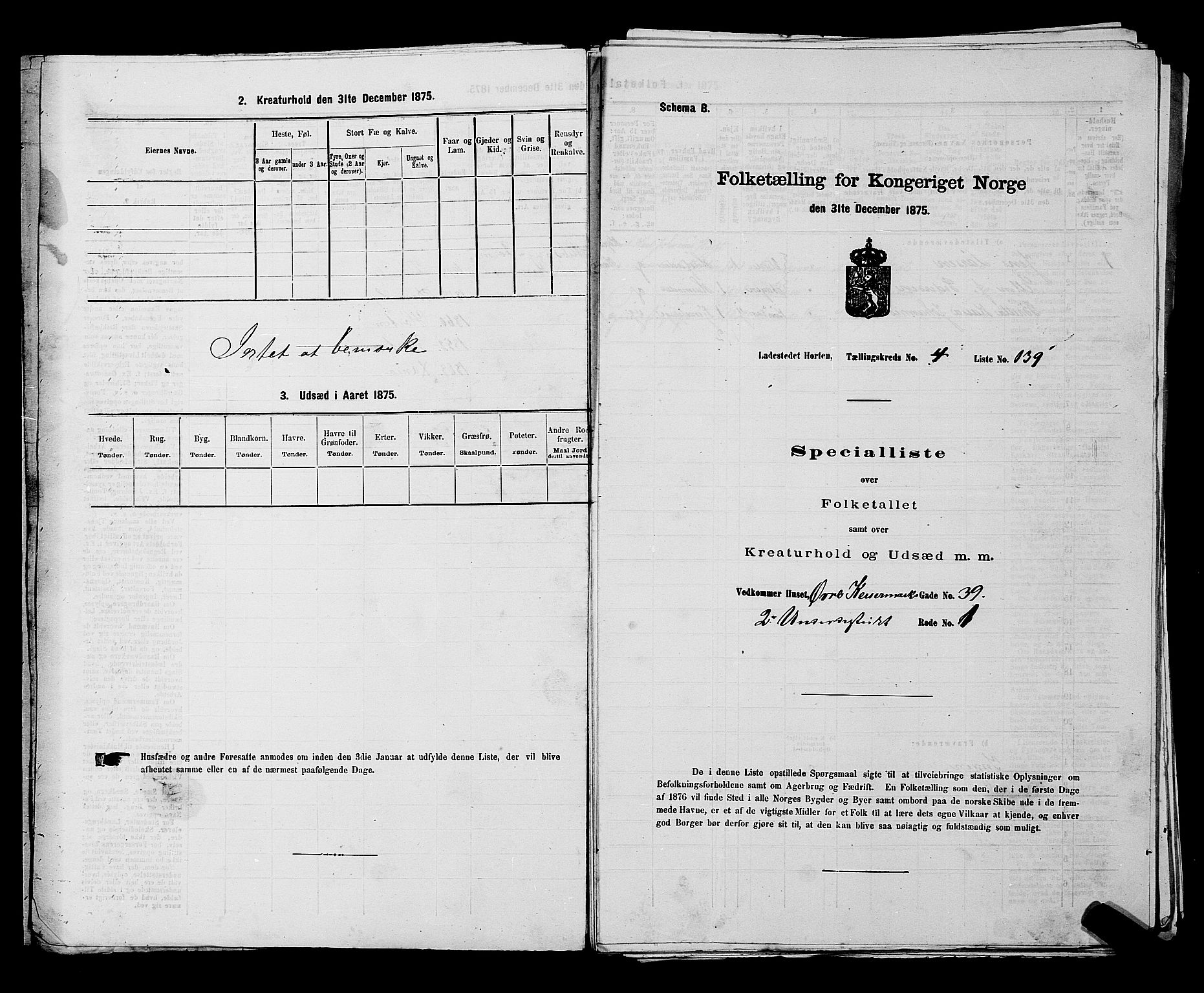 SAKO, Folketelling 1875 for 0703P Horten prestegjeld, 1875, s. 331