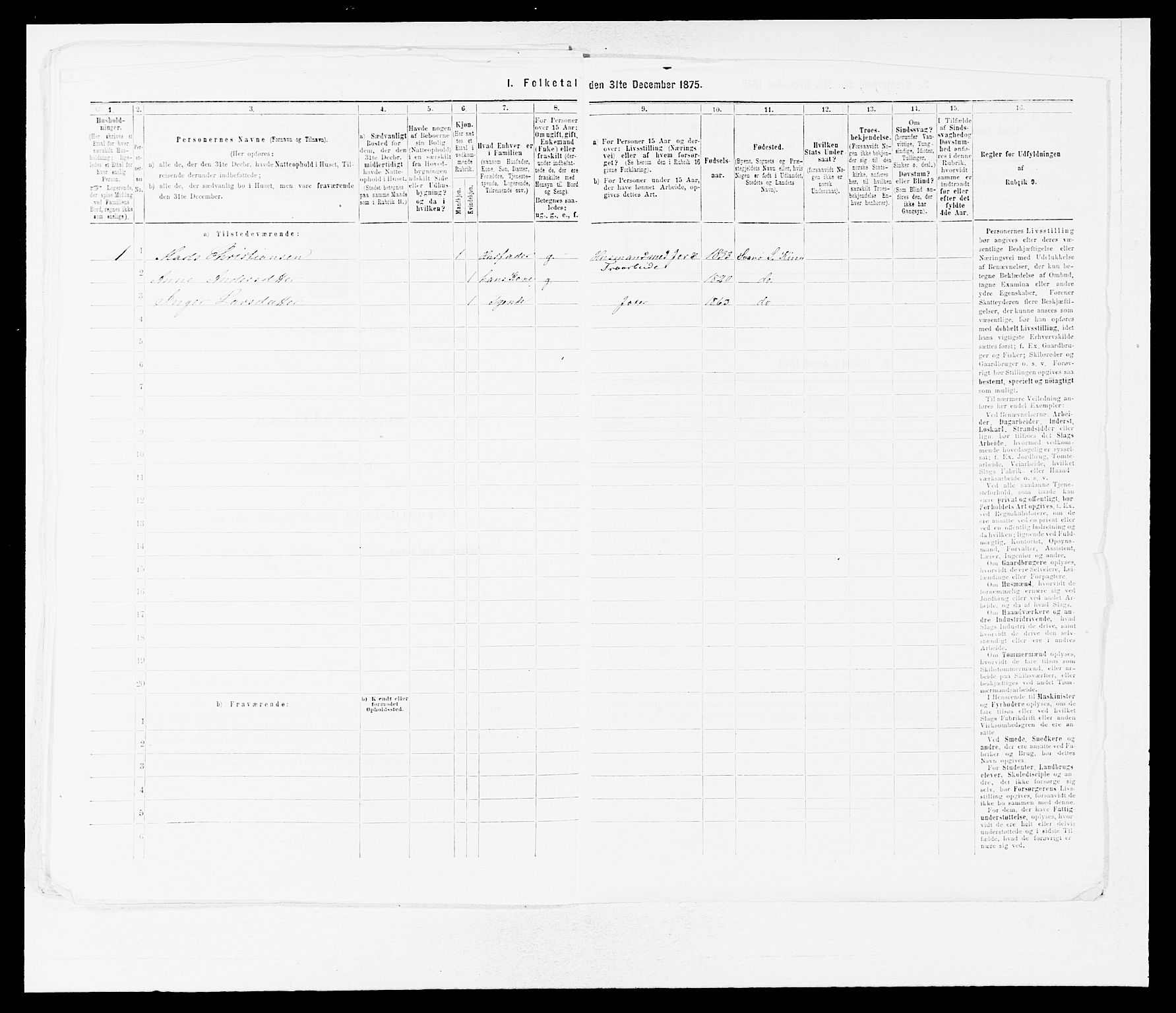 SAB, Folketelling 1875 for 1437L Kinn prestegjeld, Kinn sokn og Svanøy sokn, 1875, s. 936