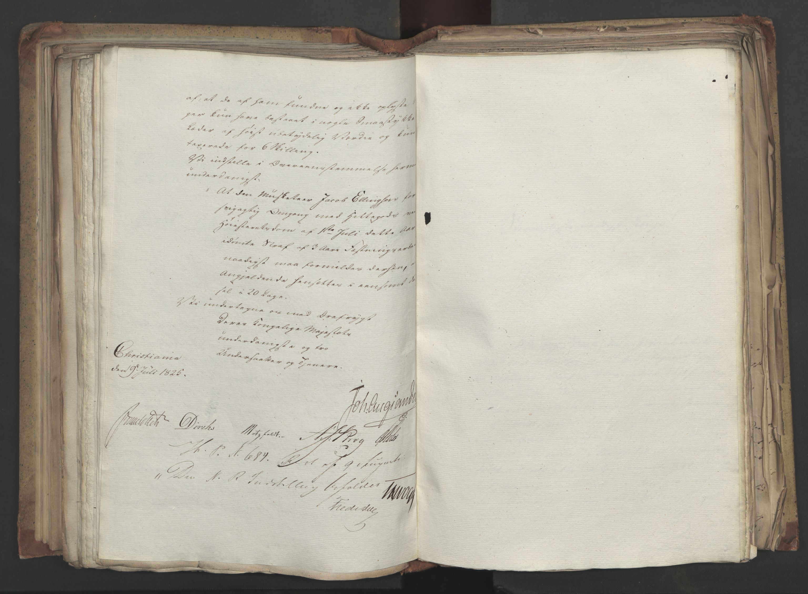 Statsrådsavdelingen i Stockholm, AV/RA-S-1003/D/Da/L0043: Regjeringsinnstillinger nr. 2706-2845, 1825, s. 233