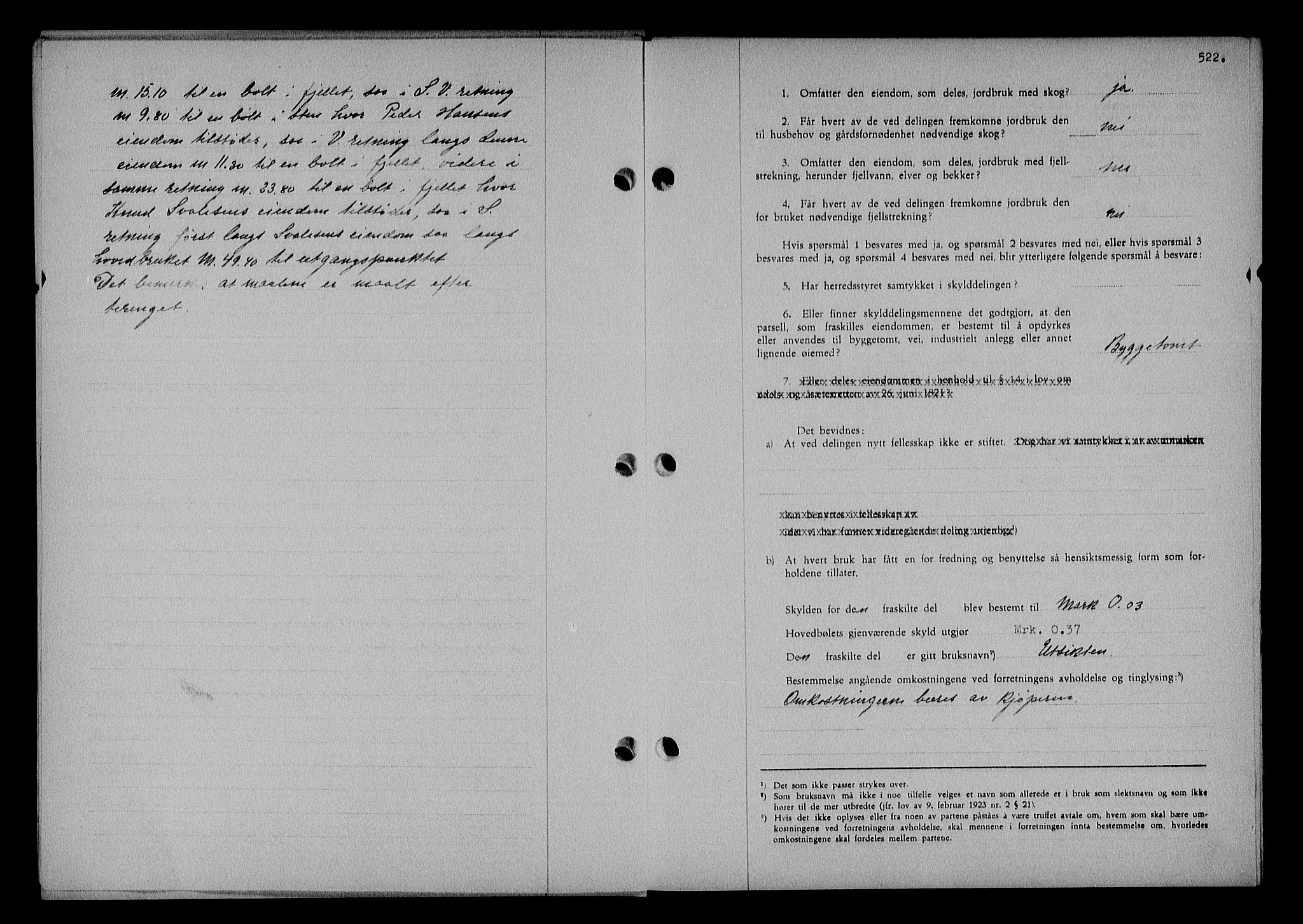 Nedenes sorenskriveri, SAK/1221-0006/G/Gb/Gba/L0044: Pantebok nr. 40, 1937-1938, Dagboknr: 403/1938