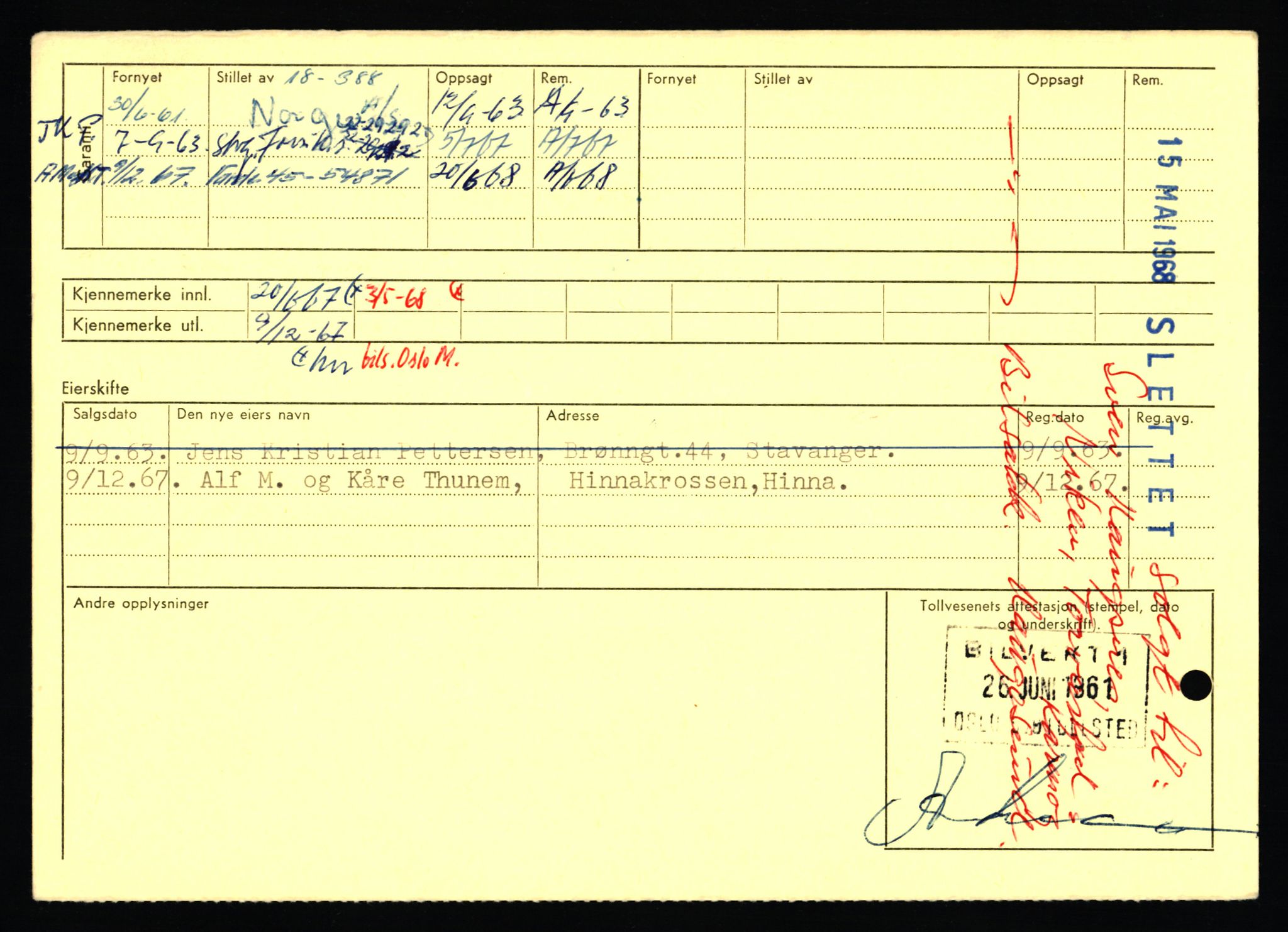 Stavanger trafikkstasjon, AV/SAST-A-101942/0/F/L0054: L-54200 - L-55699, 1930-1971, s. 146