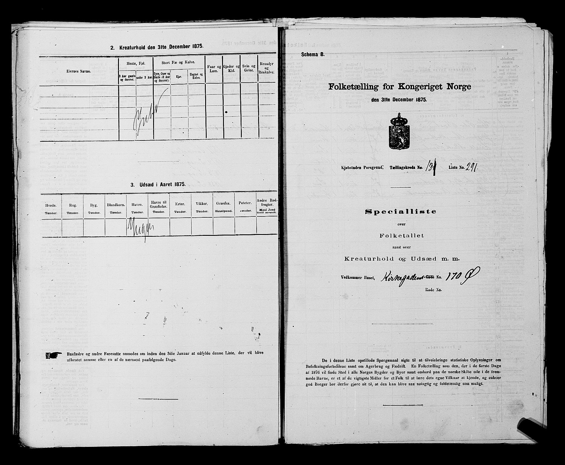 SAKO, Folketelling 1875 for 0805P Porsgrunn prestegjeld, 1875, s. 665
