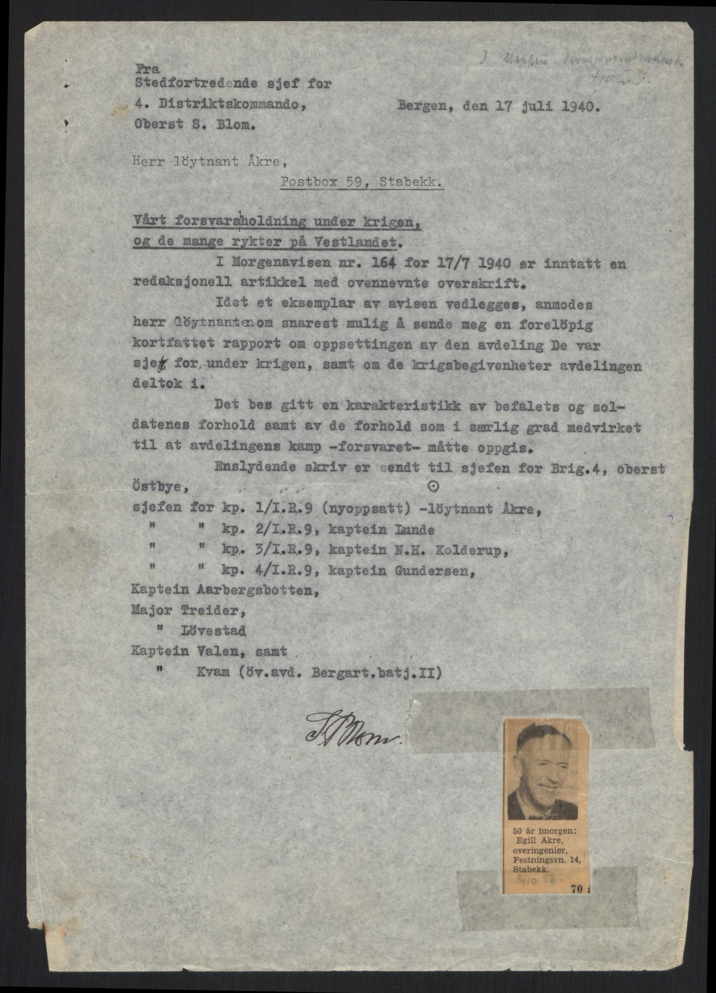 Forsvaret, Forsvarets krigshistoriske avdeling, AV/RA-RAFA-2017/Y/Yb/L0102: II-C-11-411  -  4. Divisjon., 1940, s. 564